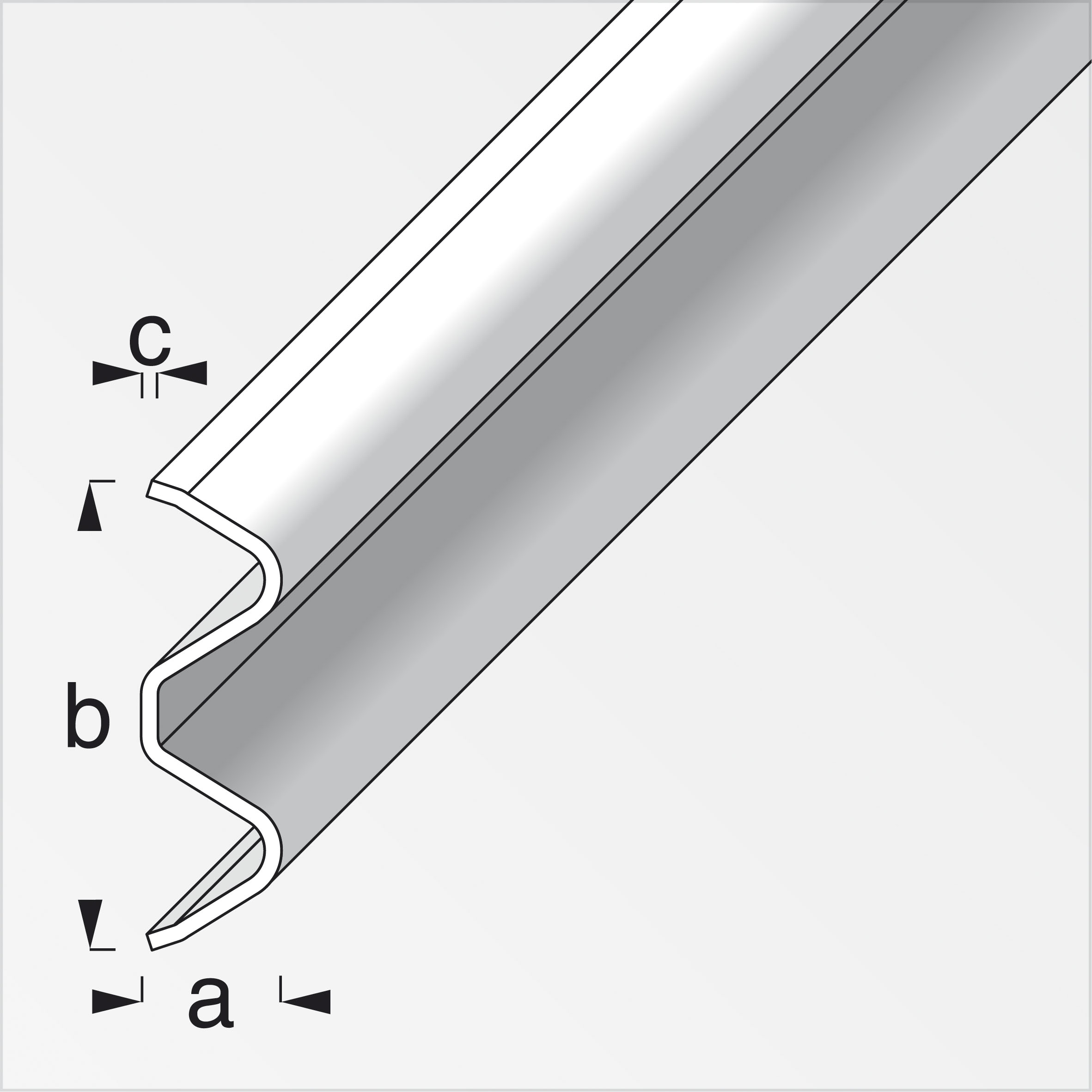 Alfer Leitplanken-Profil, 1 m x 6,2 x 21 x 0,75 mm, blank Alfer Leitplanken-Profil, 1 m x 6,2 x 21 x 0,75 mm, blank