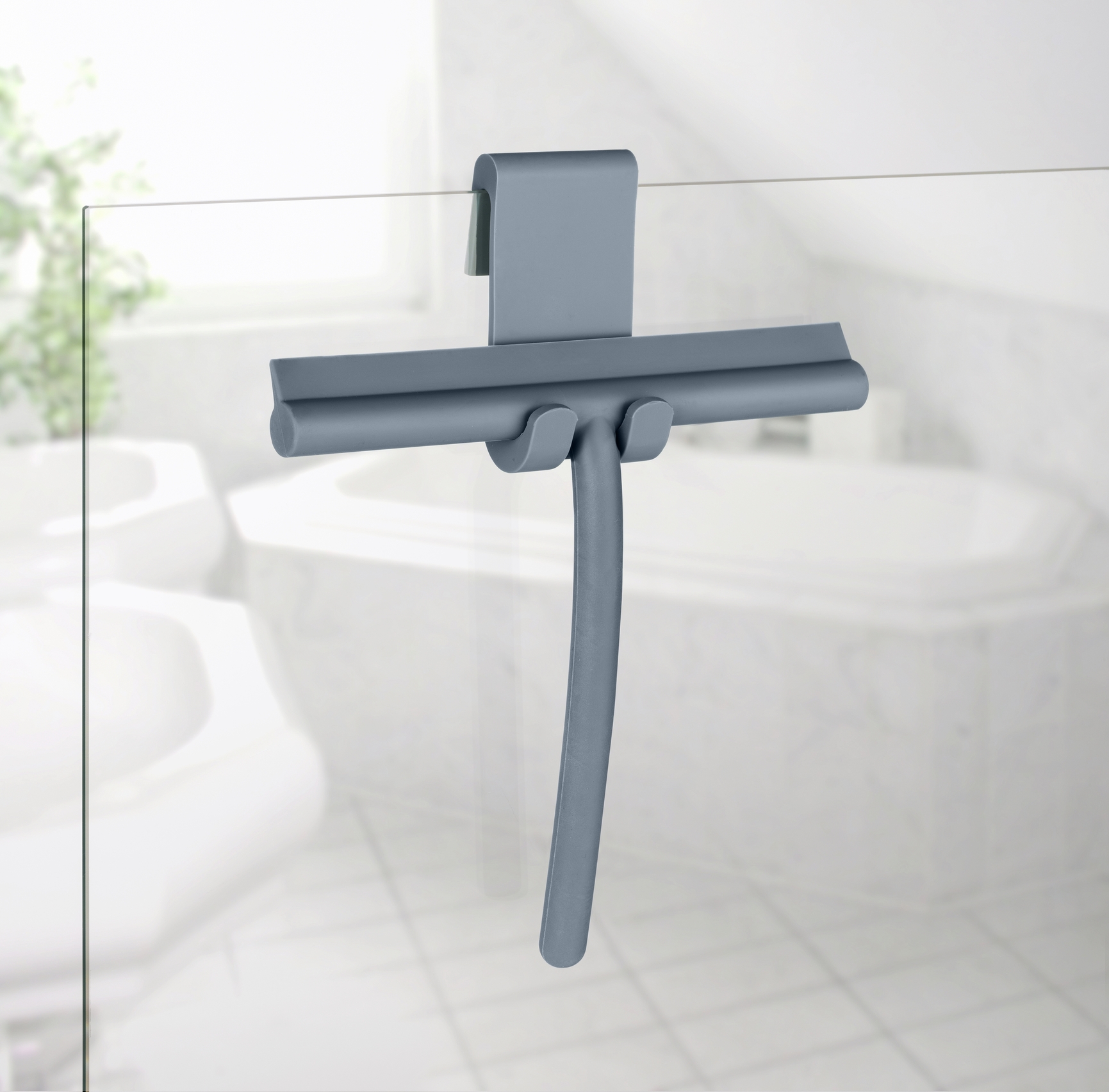 Schöner Wohnen Badezimmerwischer Silikon Mondine, blau Schöner Wohnen Badezimmerwischer Silikon Mondine, blau