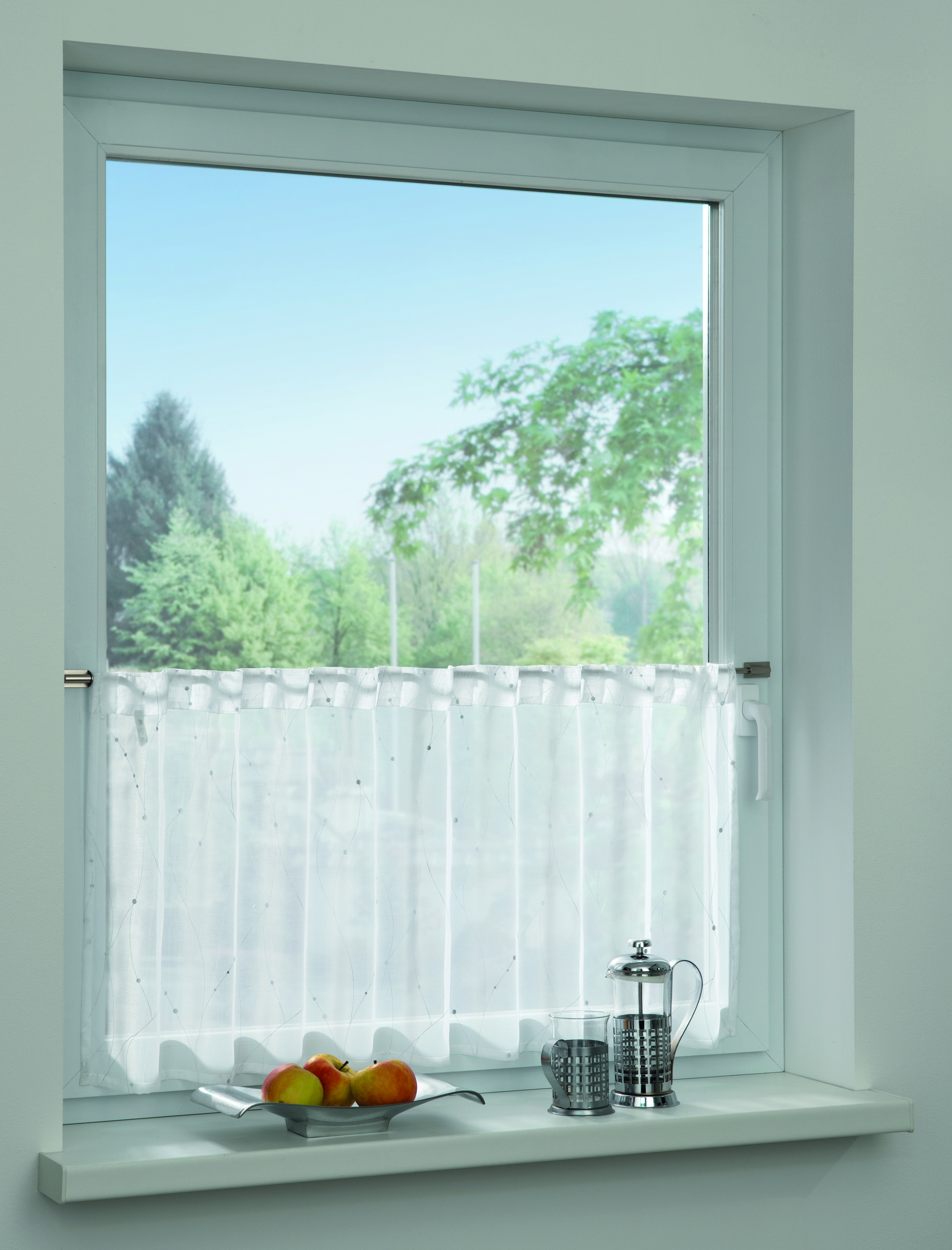 Sehlbach Fertiggardine weiß, 140 x 45 cm Sehlbach Fertiggardine weiß, 140 x 45 cm