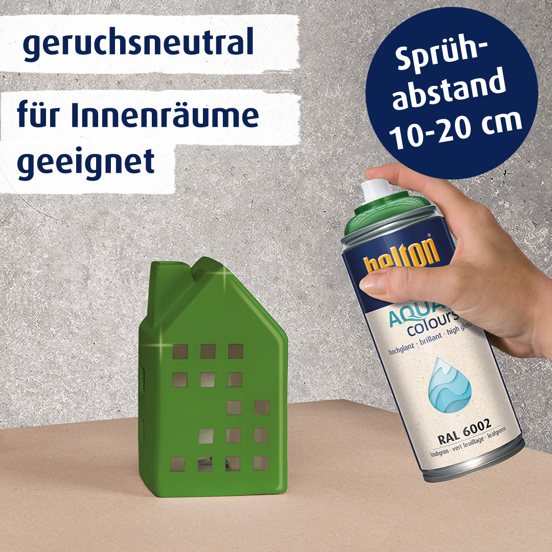 belton free Wasserlack laubgrün hochglänzend, 400ml