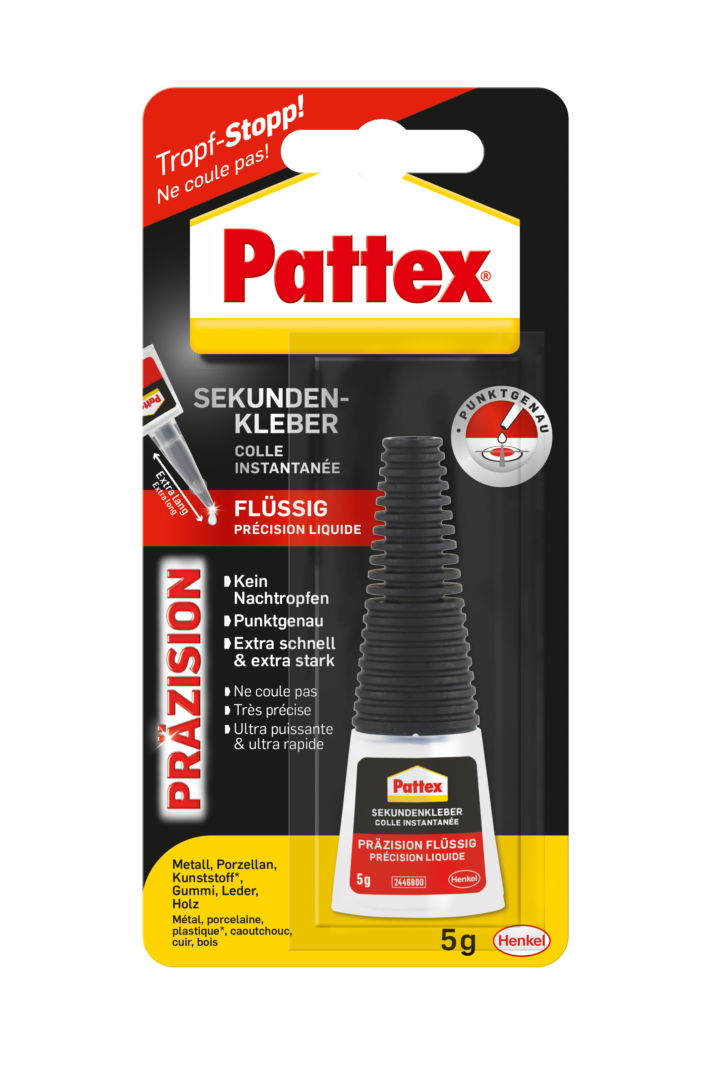 Pattex Sekundenkleber Präzision, 5 g