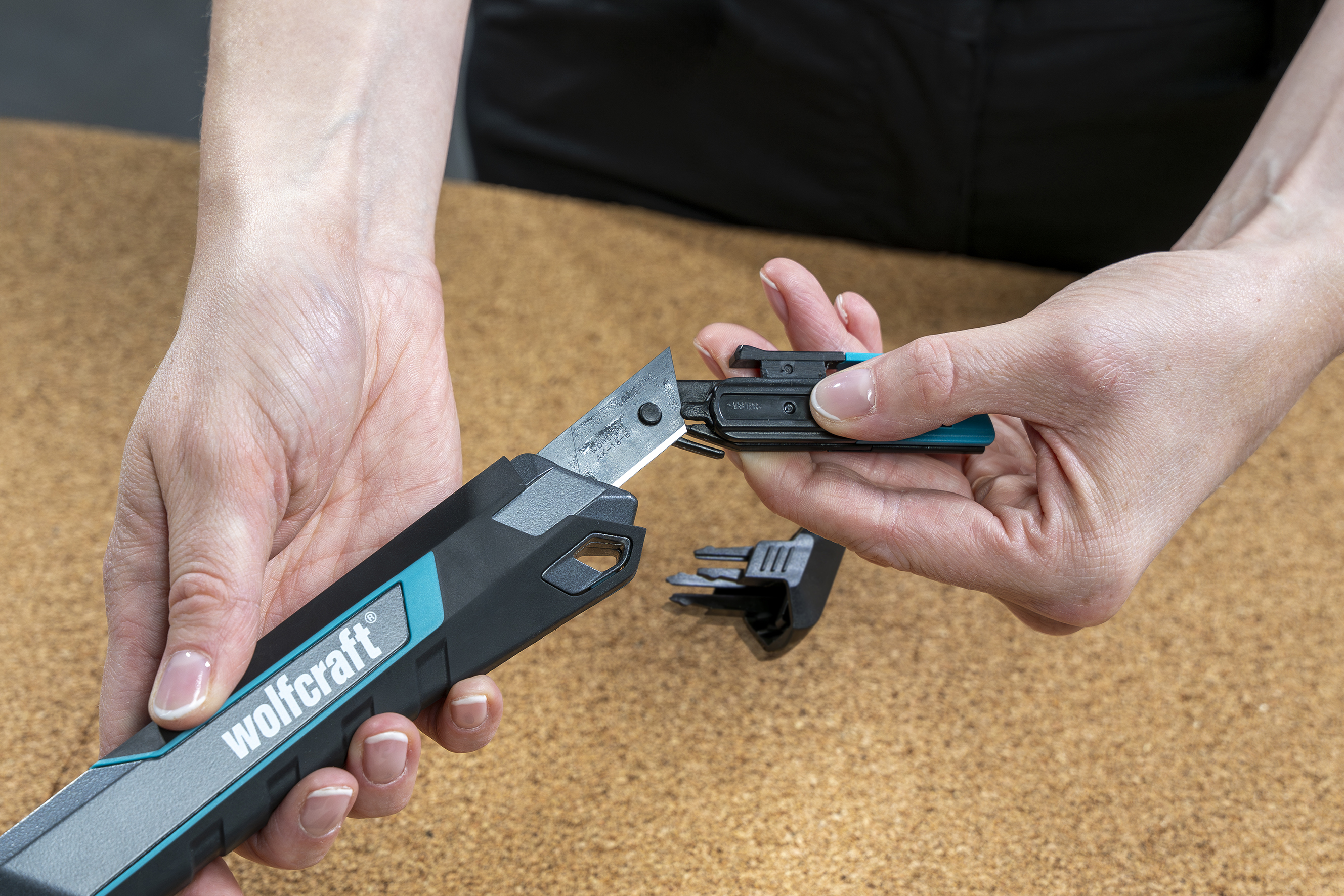 wolfcraft Abbrechklingen-Messer PRO SAFETY, 18 mm