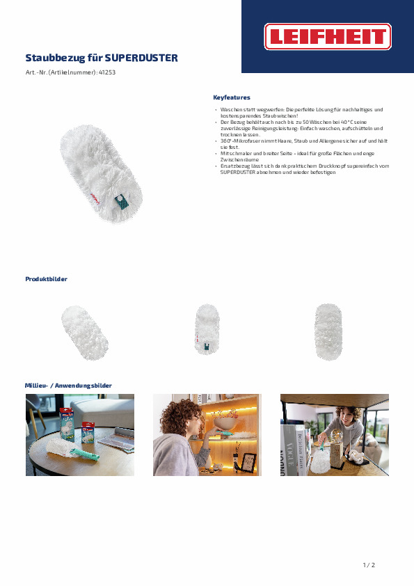 Leifheit Staubbezug SUPERDUSTER Leifheit Staubbezug SUPERDUSTER