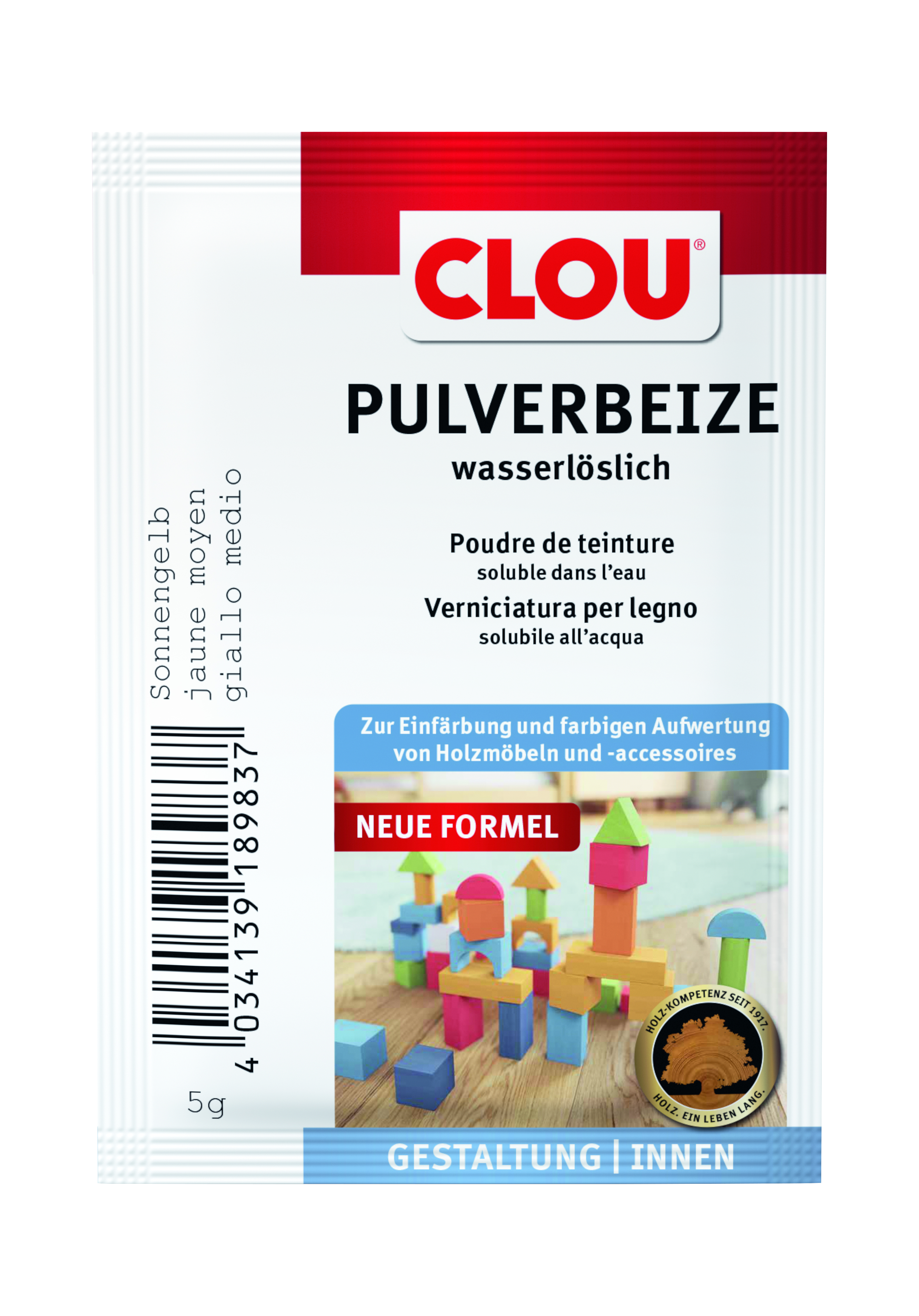 Clou Pulverbeize, Sonnengelb, 5 g