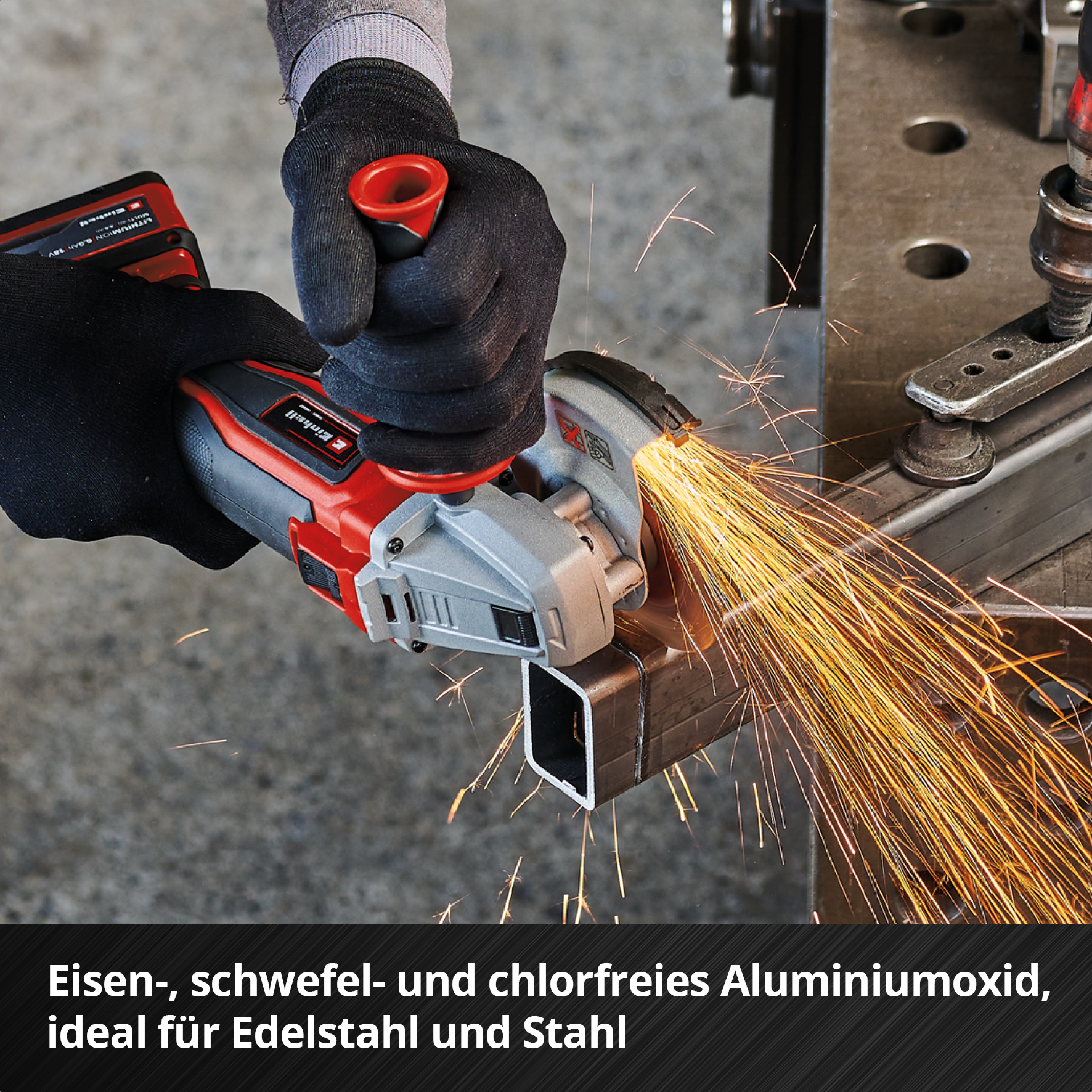 Einhell Inox-Gewebetrennscheiben-Set für Metall, gerade, extra du?nn, in Dose, 100-tlg., Ø 115 x 1 mm