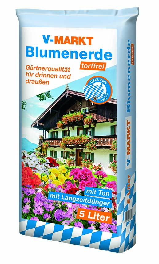 V-Markt Blumenerde Torffrei, 5L, IPP HP