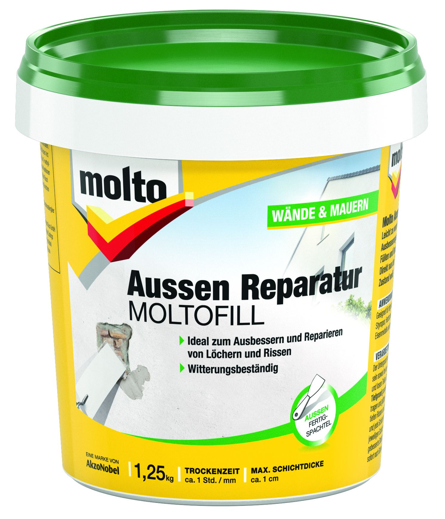 157336_4007591142078_5087692_MO_Aussen_Moltofill_1-25kg MOLTOFILL FERTIGSPACHTEL AUSSEN 1,25KG
