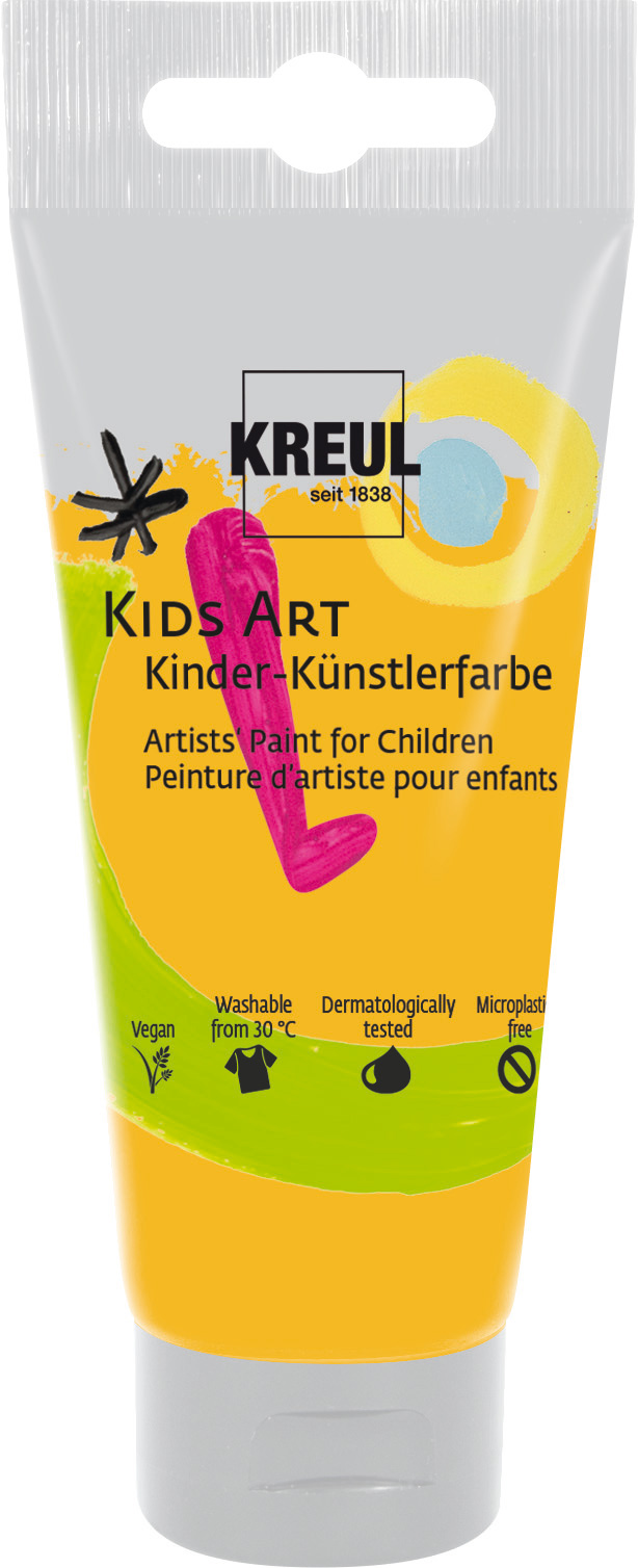Kreul Kids Art Kinder-Künstlerfarbe Indischgelb, 75 ml