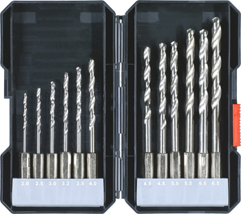 108810-100 Kwb Metallbohrer-Box, 12-tlg., 2 - 6,5 mm