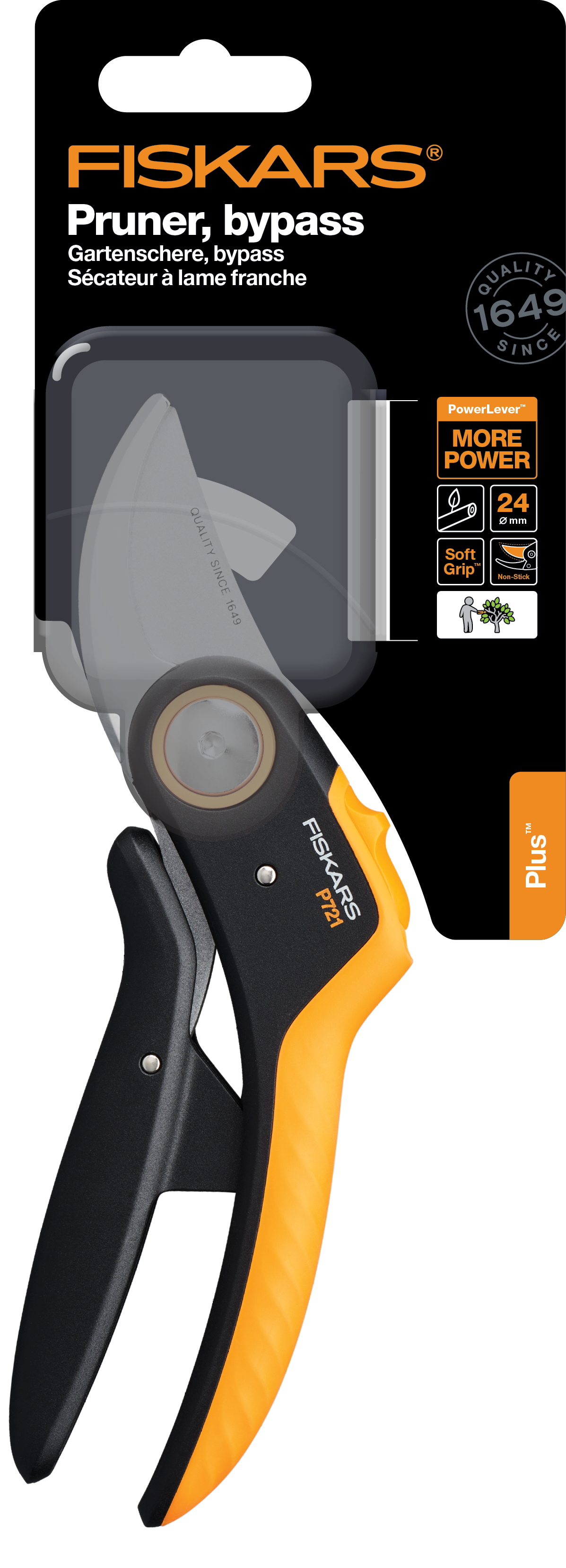 Fiskars Plus Bypass-Gartenschere P721 Fiskars Plus Bypass-Gartenschere P721