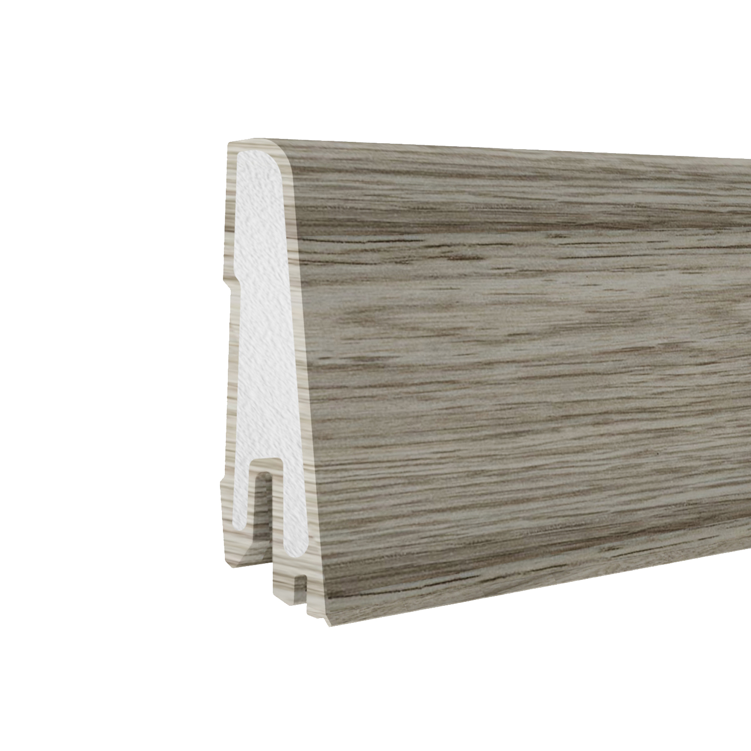 Döllken Hartschaum-Sockelleiste Modern 60 Clip, eiche torgon