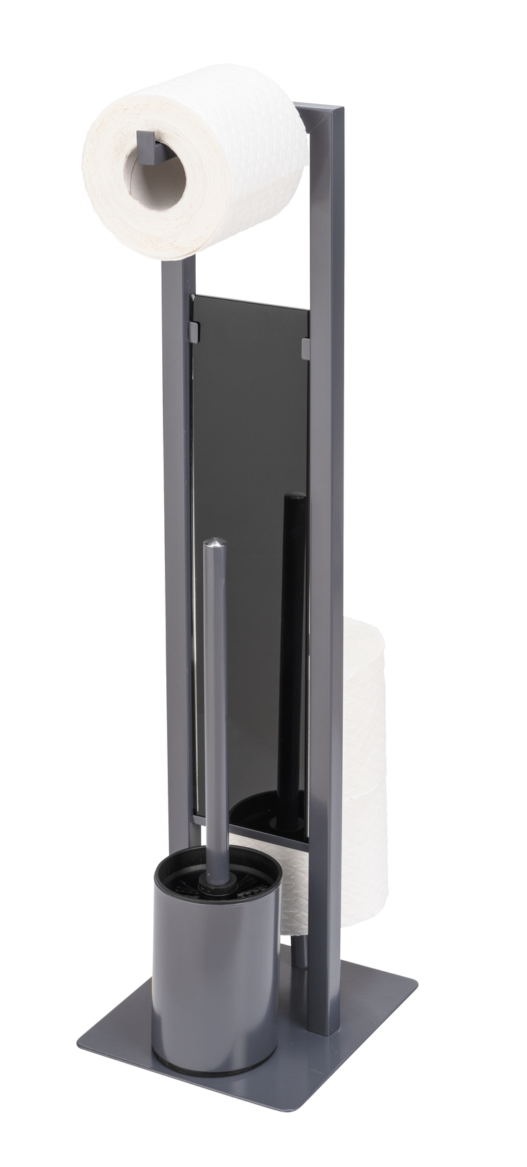 Wenko Stand WC-Garnitur Rivalta, grau Wenko Stand WC-Garnitur Rivalta, grau