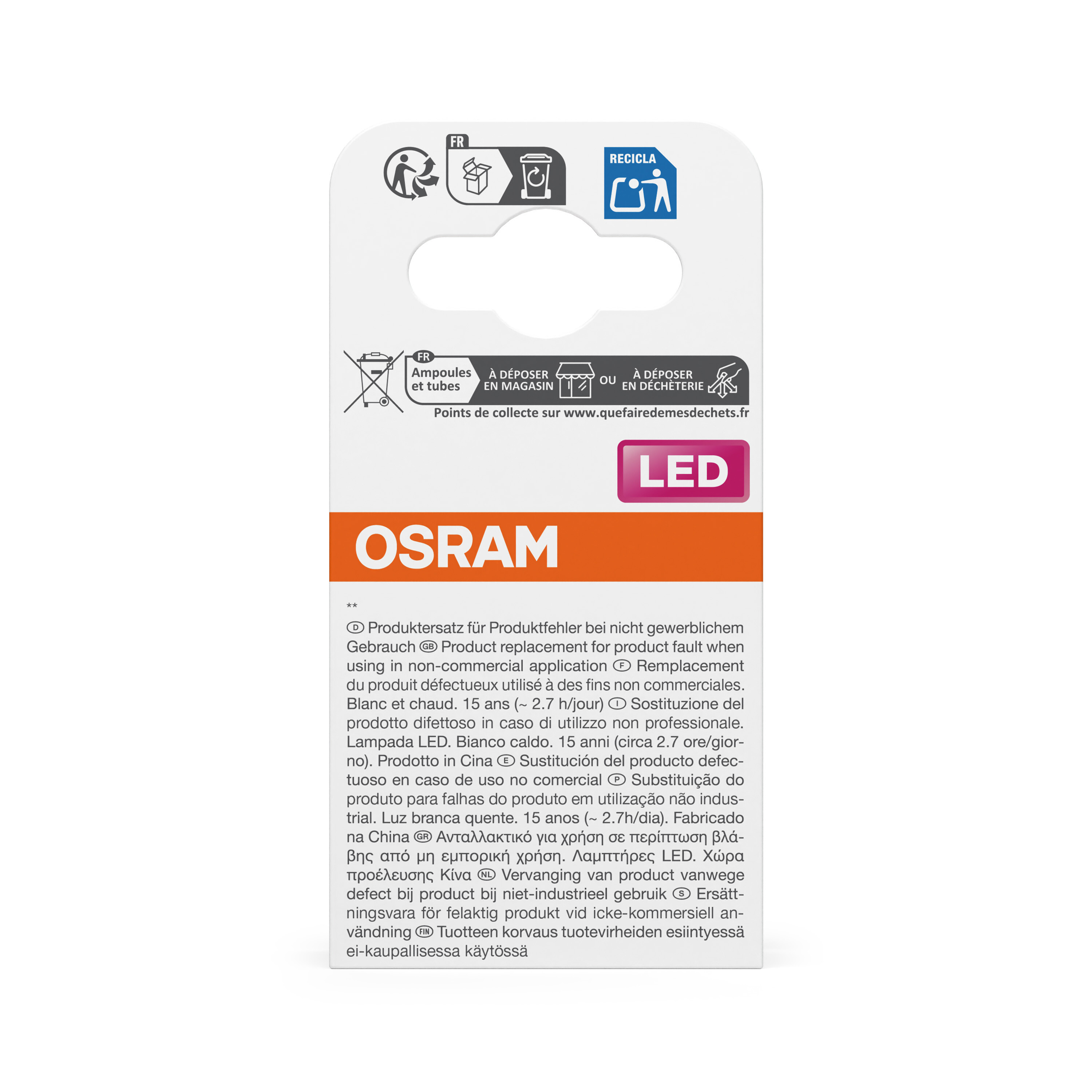 Osram LED Reflektorlampe mit GU5.3 Sockel, Warmweiß