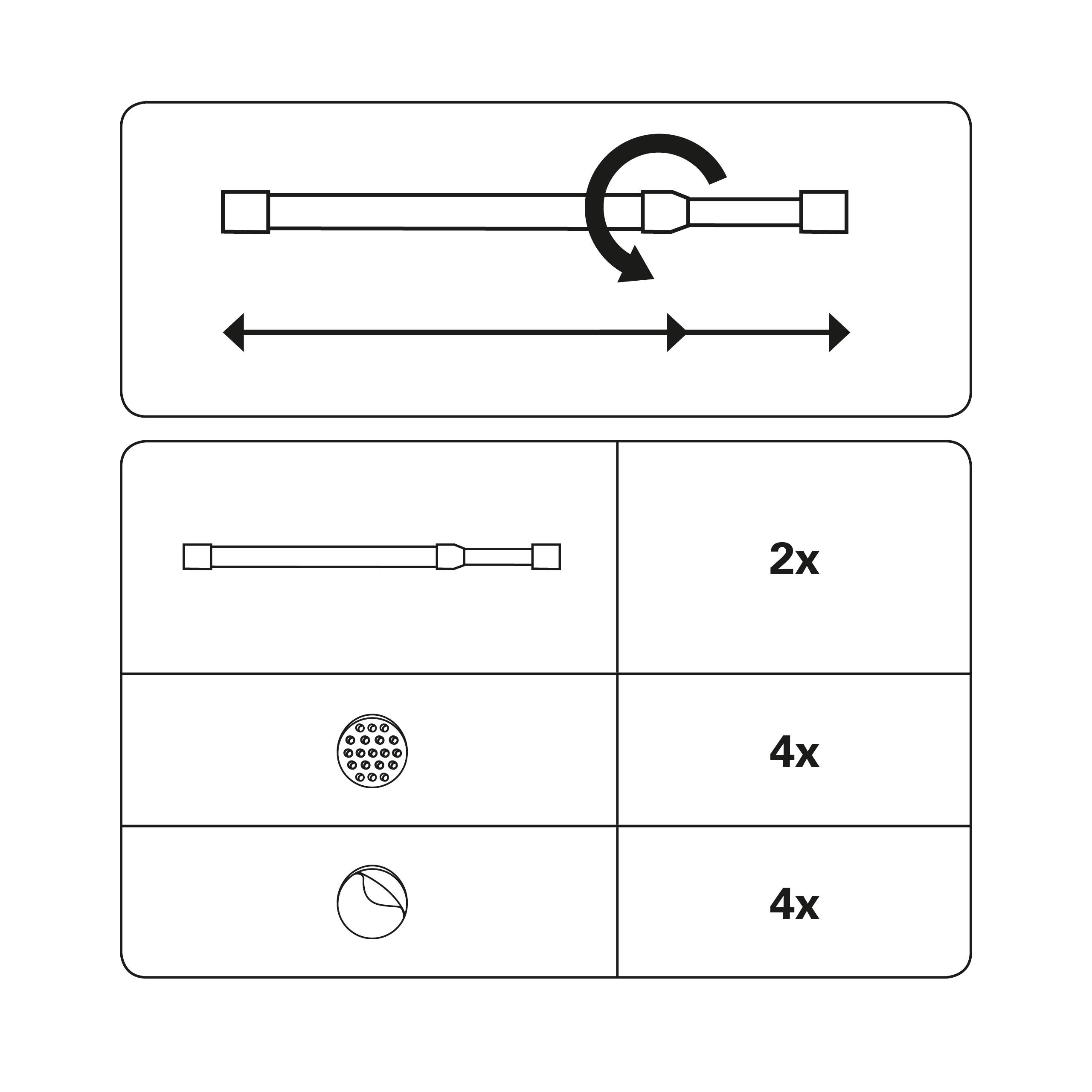098095_08 GARDINIA KLEMMSTANGEN 35/45 8MM