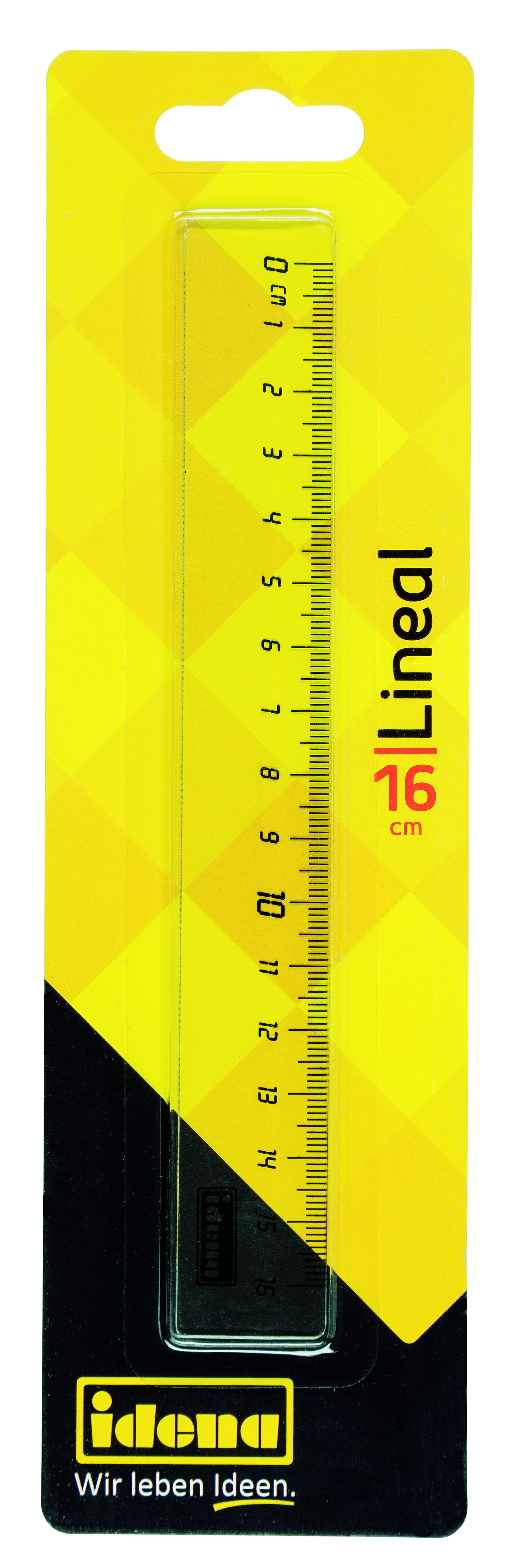 IDENA LINEAL KUNSTSTOFF 16CM    