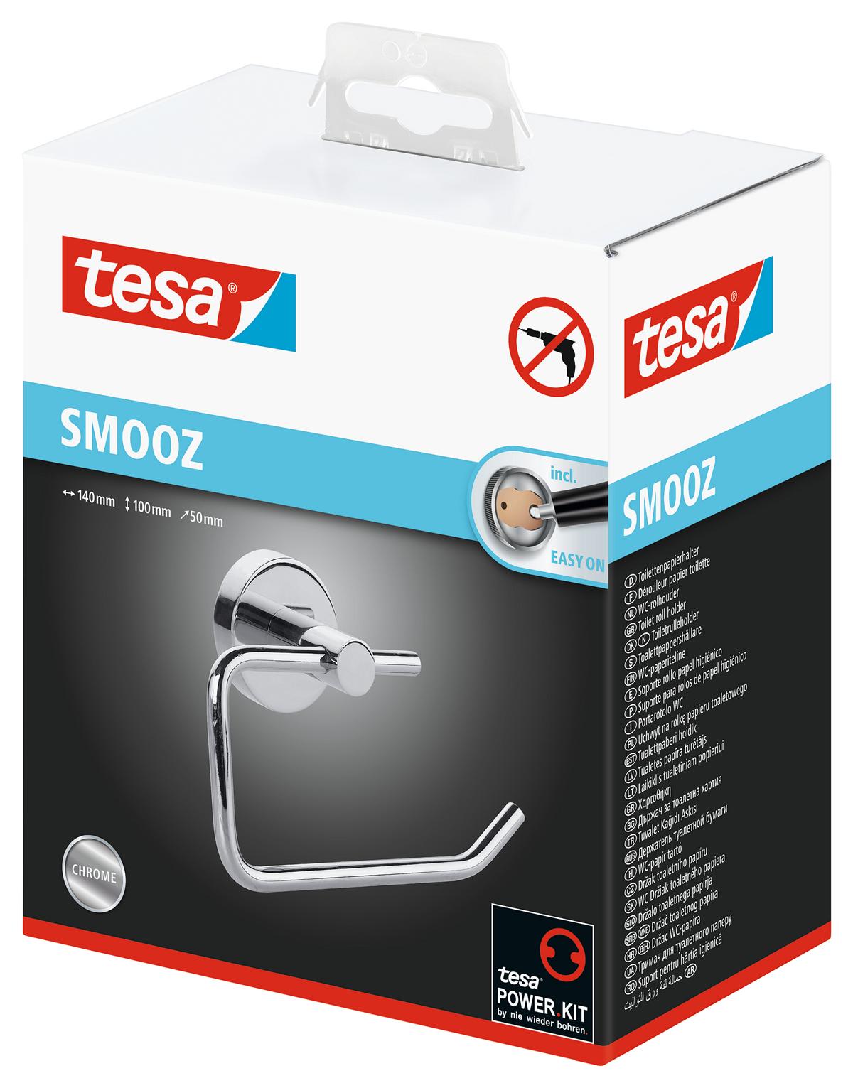 tesa Smooz Toilettenpapierhalter, ohne Deckel
