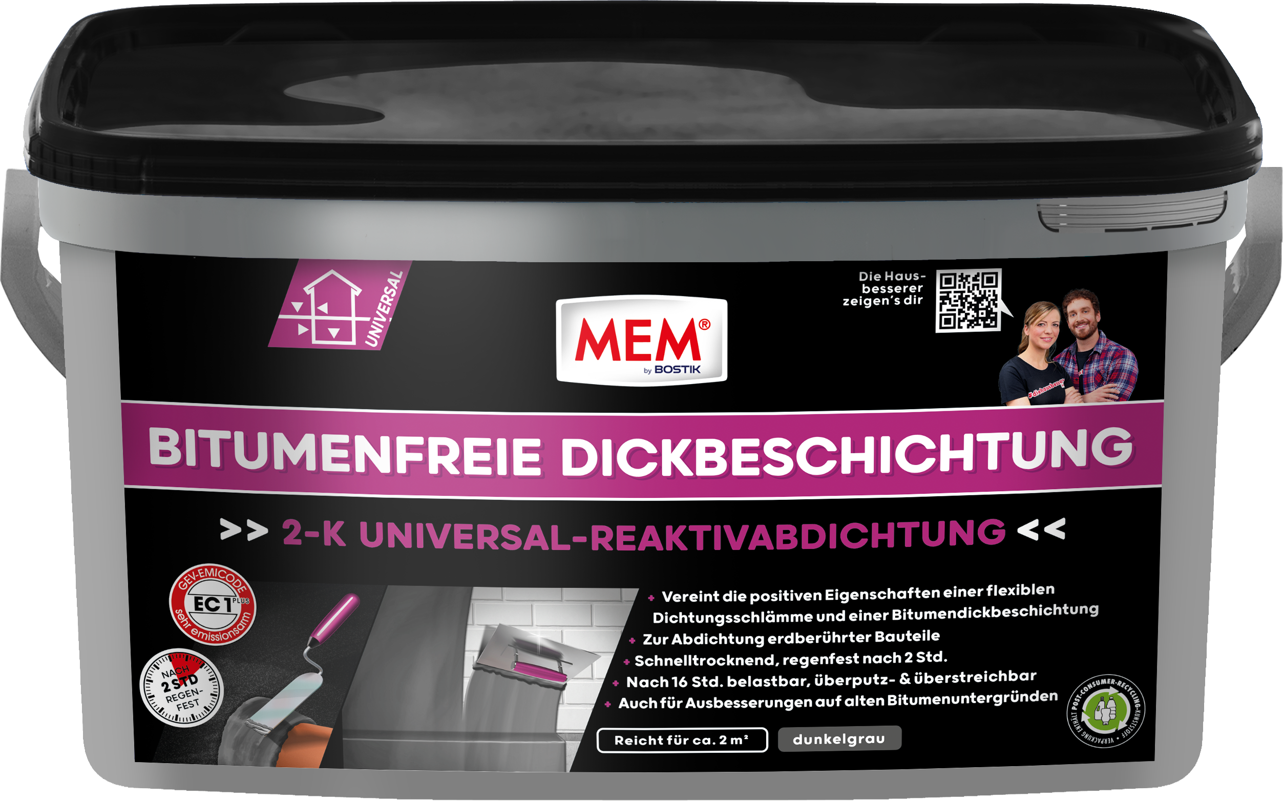 MEM Bitumenfreie Dickbeschichtung, 24 Kg