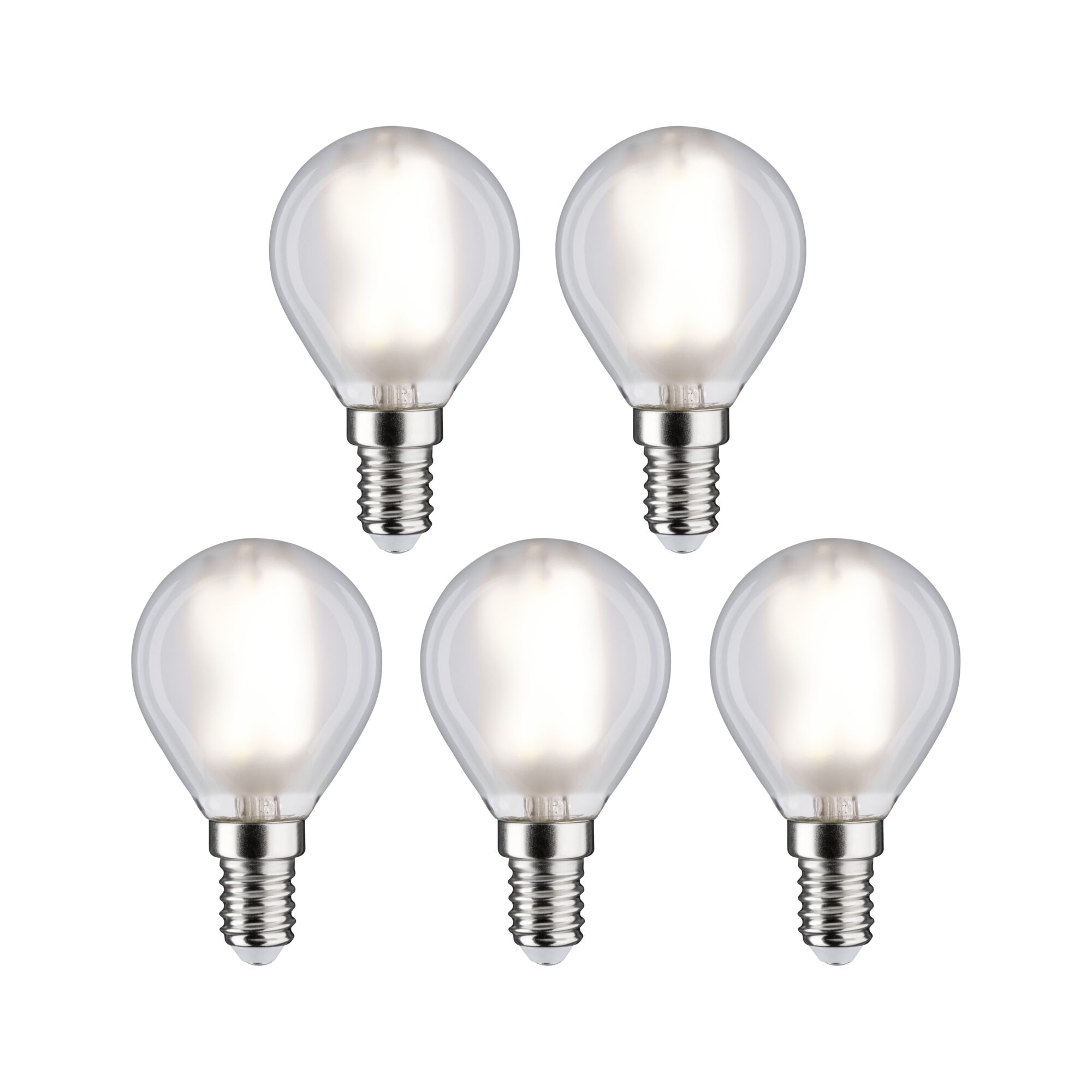 Paulmann LED 5er Pack Tropfen E14, 470lm, 4000K, matt, 230V