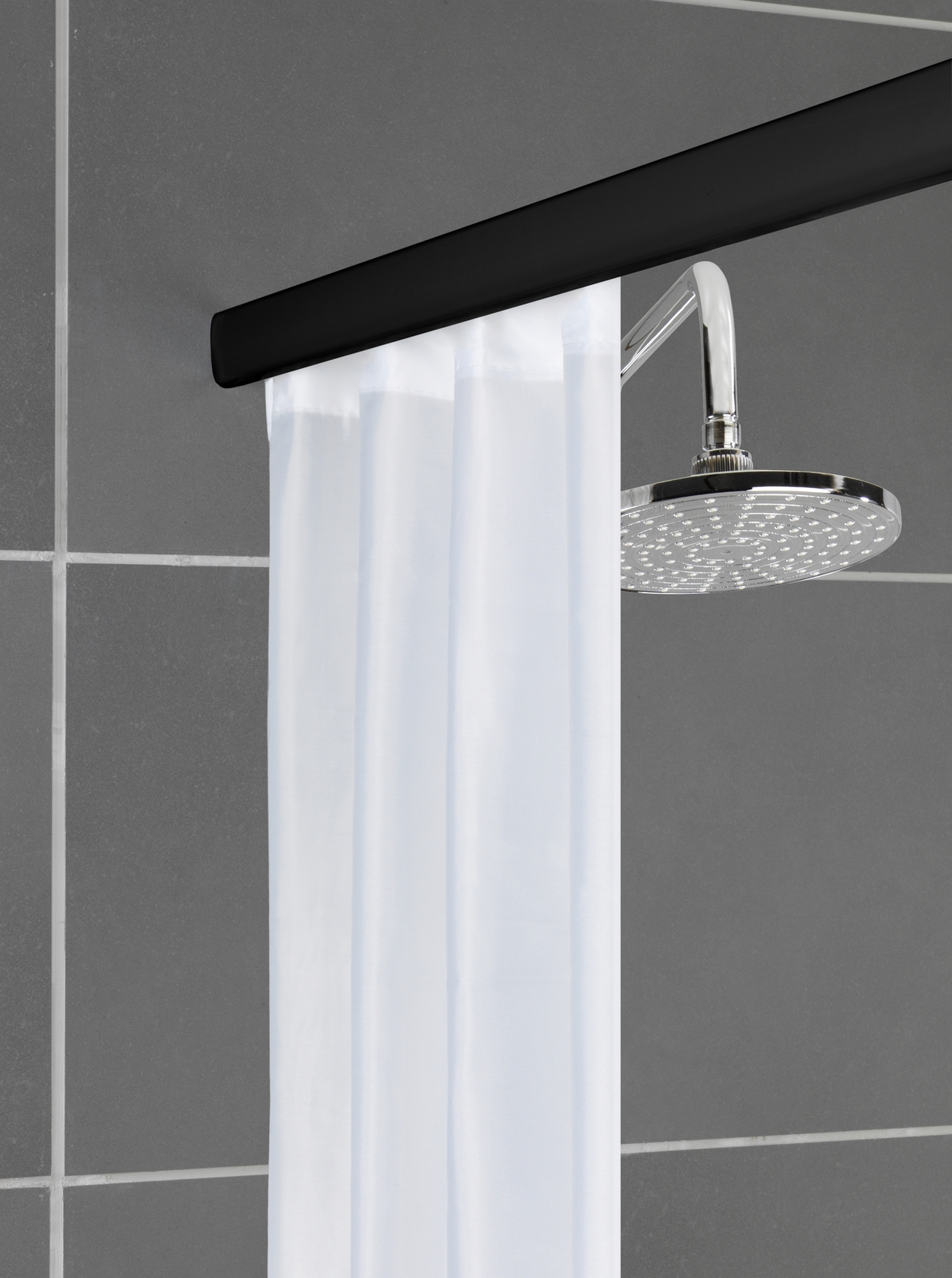 Schöner Wohnen Teleskop Duschschiene Jete, 125-210 cm, schwarz Schöner Wohnen Teleskop Duschschiene Jete, 125-210 cm, schwarz