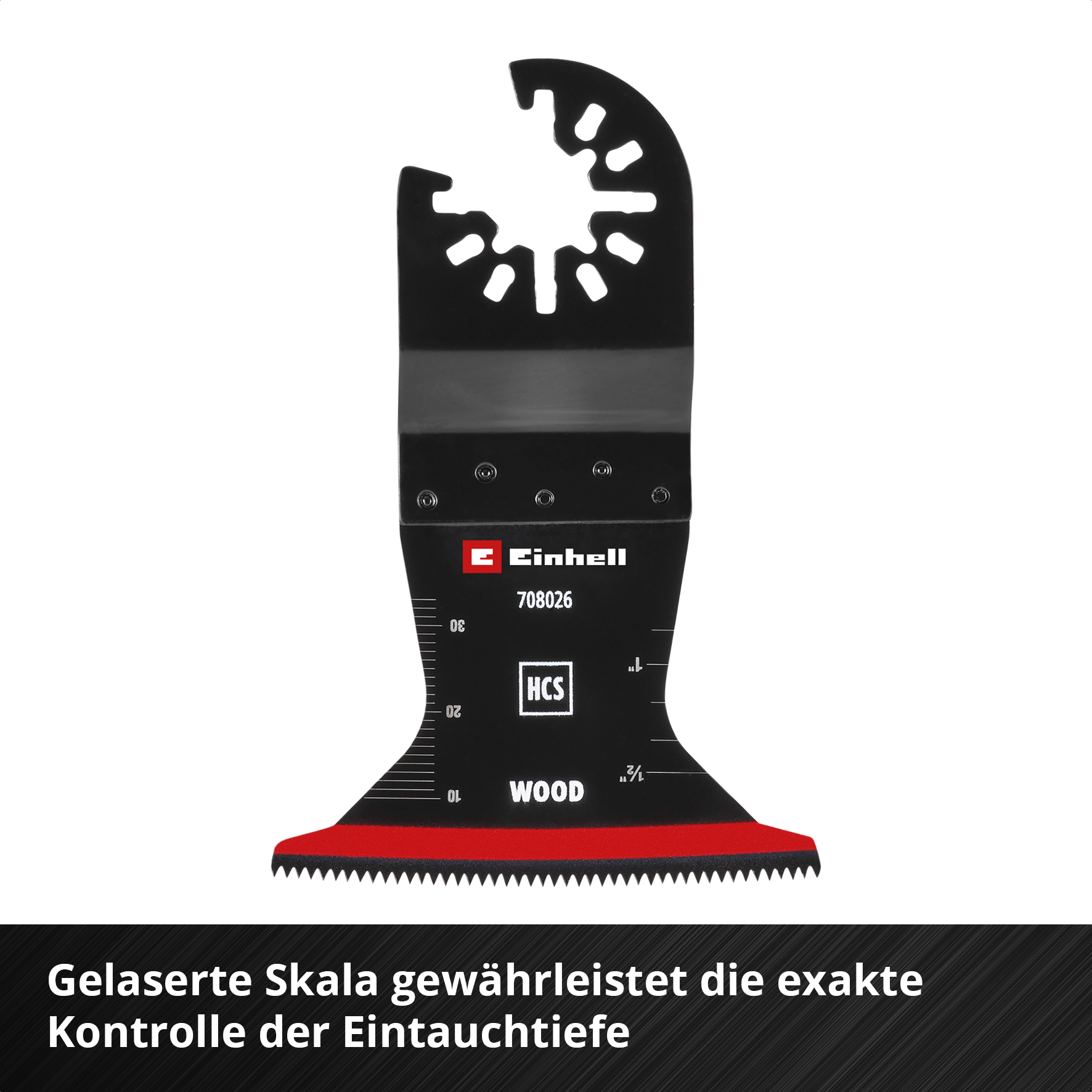 Einhell HCS-Tauchsägeblatt mit Universalaufnahme, curved, 65 x 42 mm