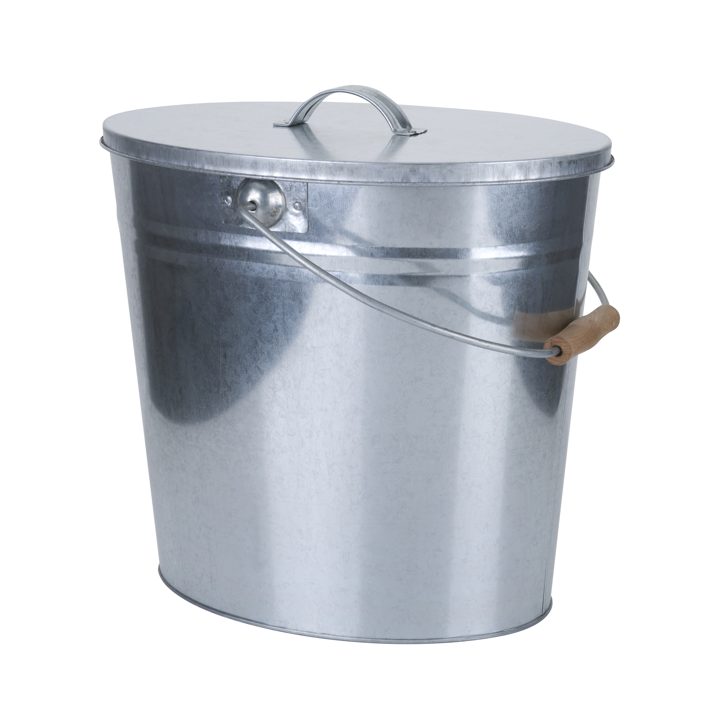 188960-Ascheeimer-15L Testrut Axentia Ascheeimer, verzinkt, 15 L