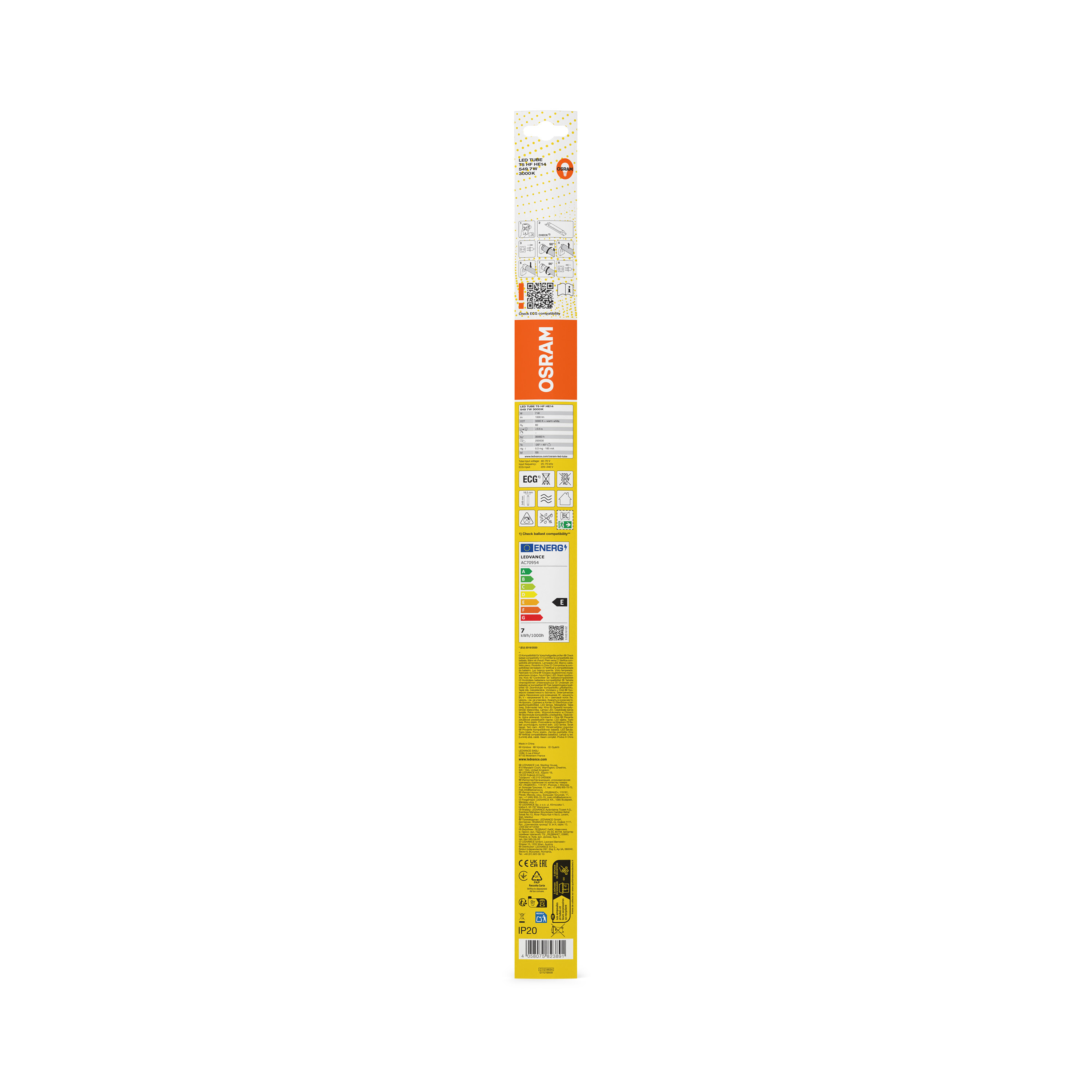 Osram LED Röhre TUBE T5 HF, 549 mm, warmweiß