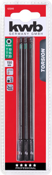 Kwb Torsion Schraubendreherbit-Set 3-tlg., 150 mm T 1