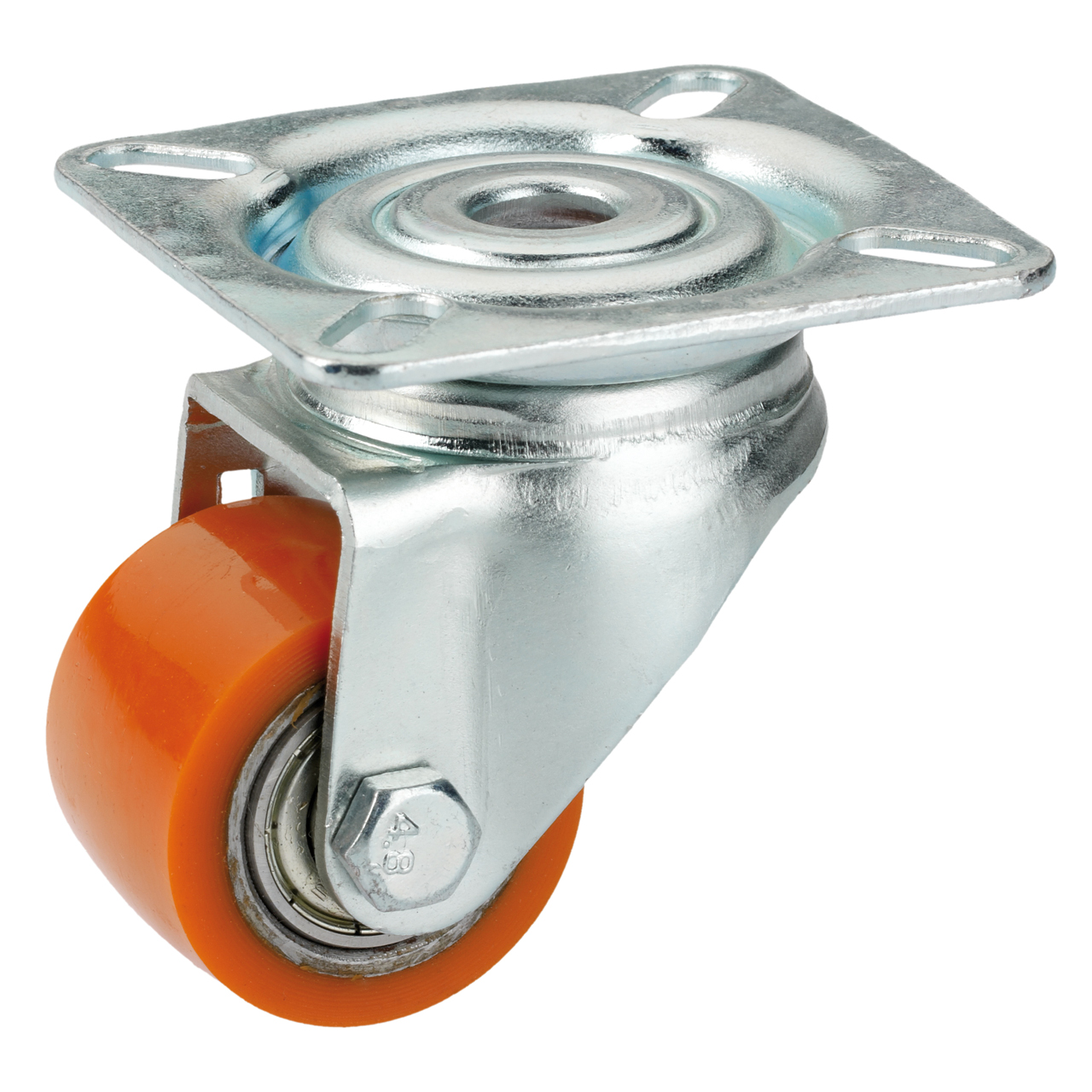 647021 Dörner + Helmer SL-PU-Lenkrolle 35x25 mm, Bauhöhe 58 mm