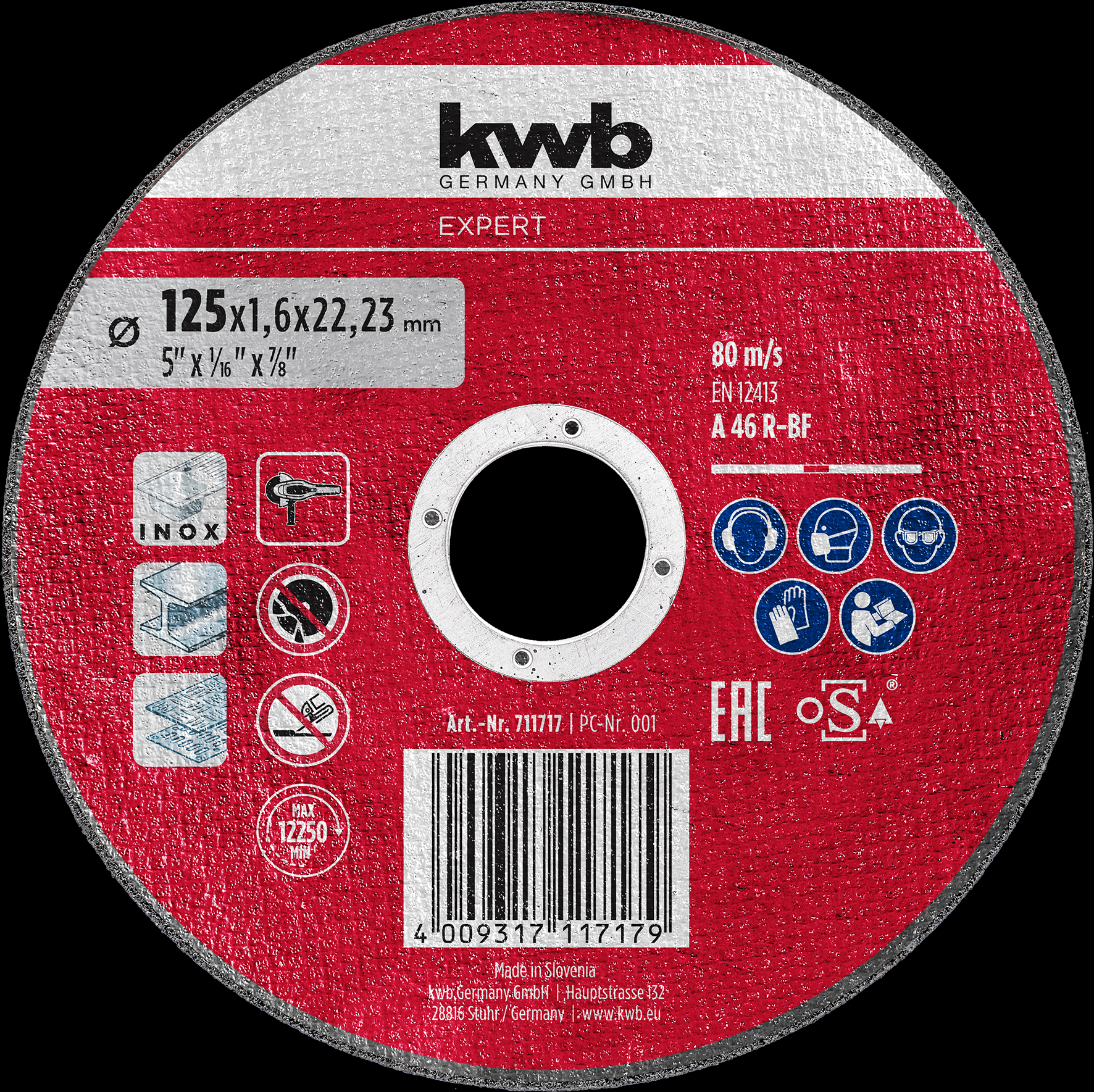 kwb Expert Trennscheibe, 125 x 1,6 mm kwb Expert Trennscheibe, 125 x 1,6 mm