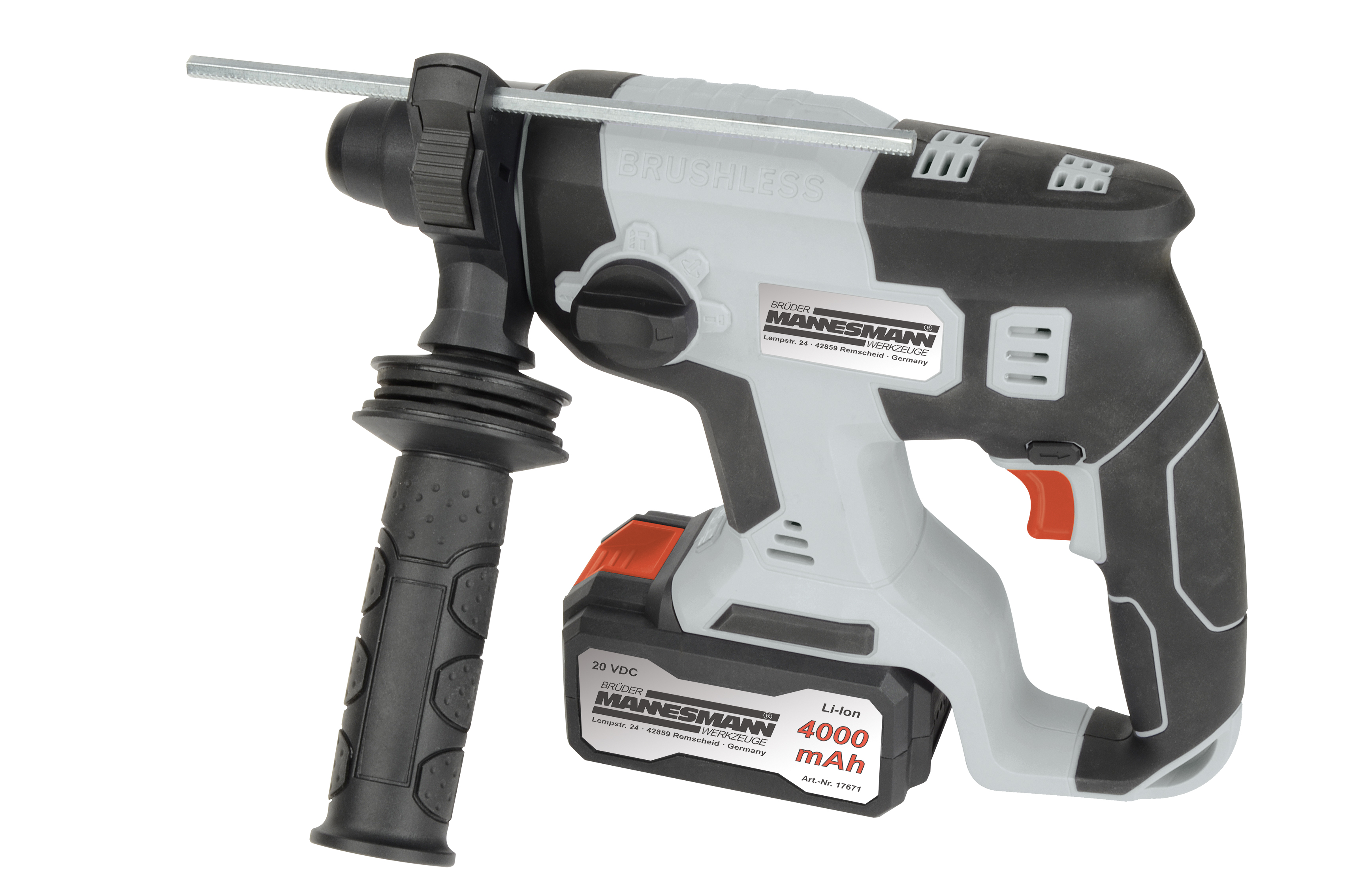 M17670_bohrhammer Mannesmann Bohrhammer mit Akku