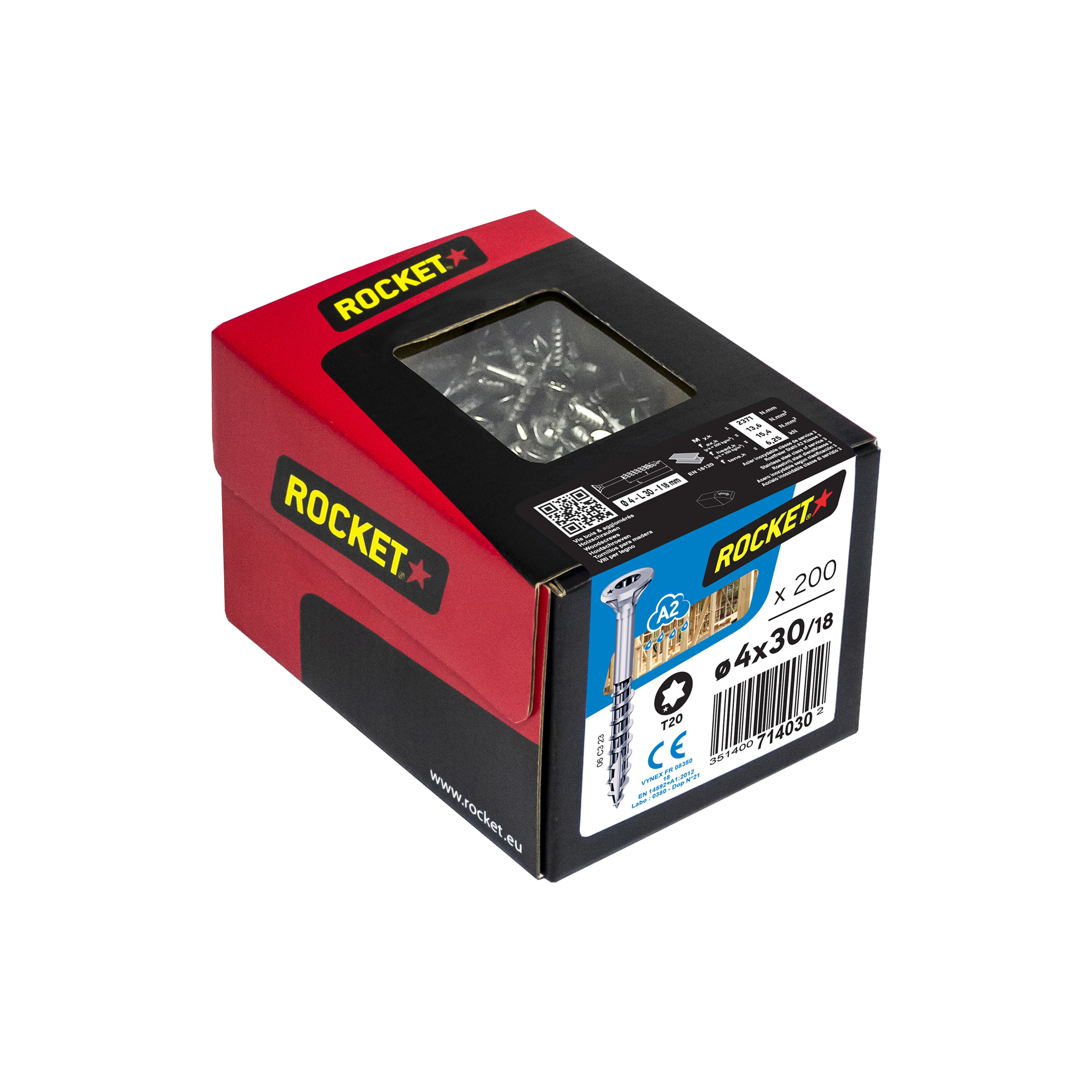 Rocket Seko 4,0 x 30 A2 T20 TG Rocket Seko 4,0 x 30 A2 T20 TG