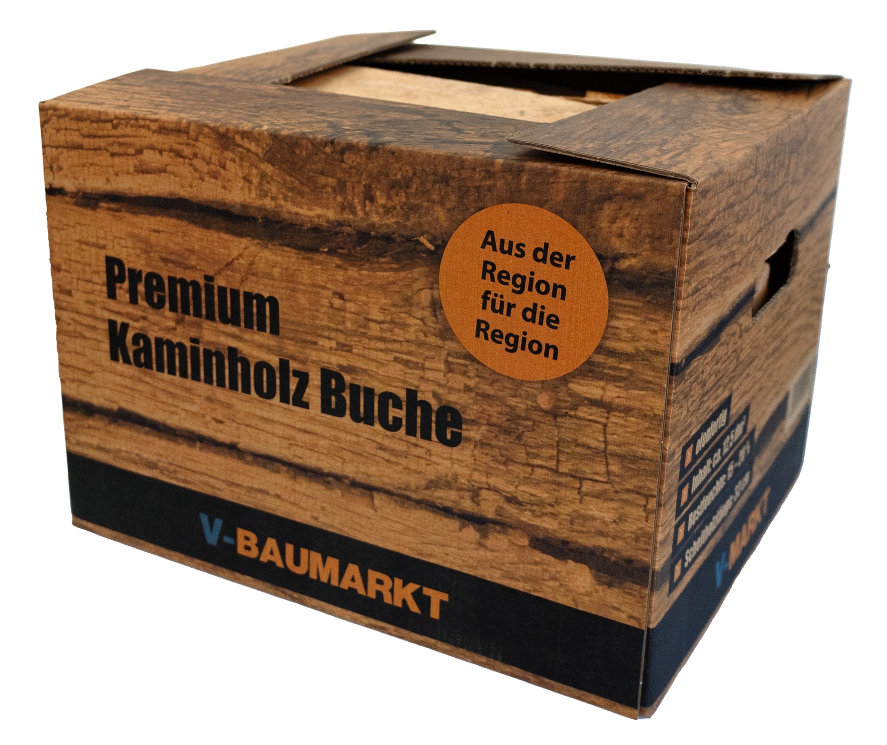 V-Markt Premium Kaminholz Buche, 12,5 dm³
