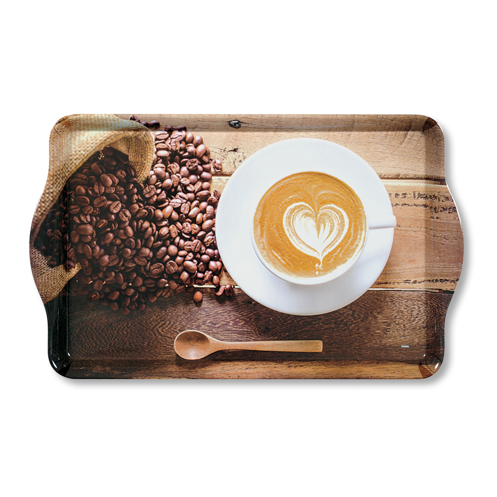 Kesper Serviertablett, Motiv: Coffee Cup, 39 x 24 x 3,5 cm Kesper Serviertablett, Motiv: Coffee Cup, 39 x 24 x 3,5 cm