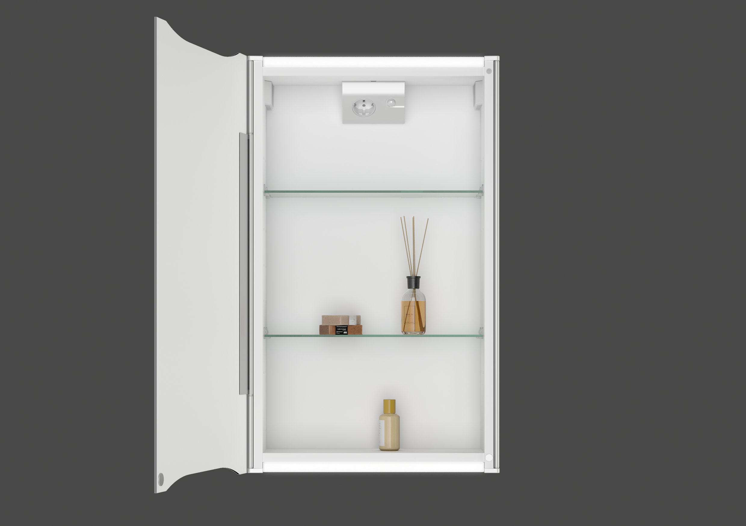 Jokey Spiegelschrank Saron, 44,6 x 16,8 x 73,8 cm, weiß