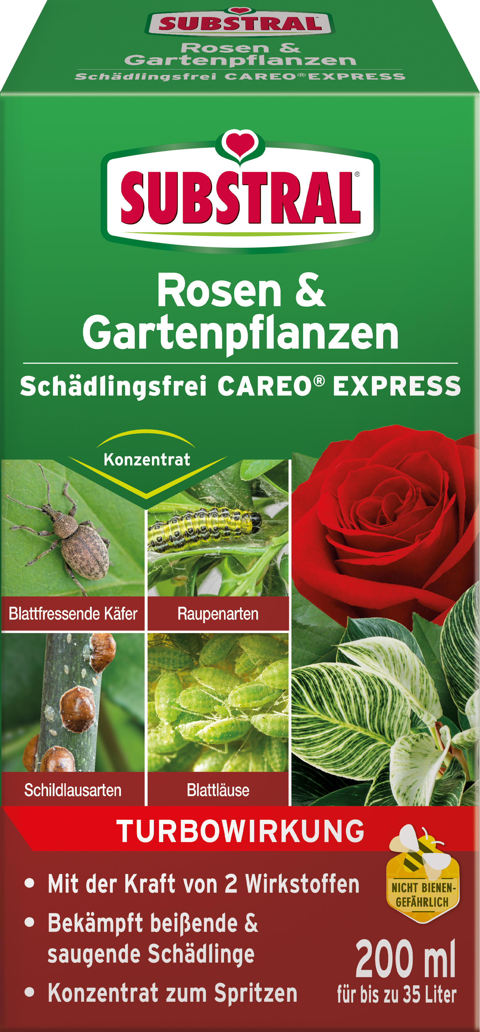 Substral Rosen & Gartenpflanzen Schädlingsfrei Careo® Express, 200 ml