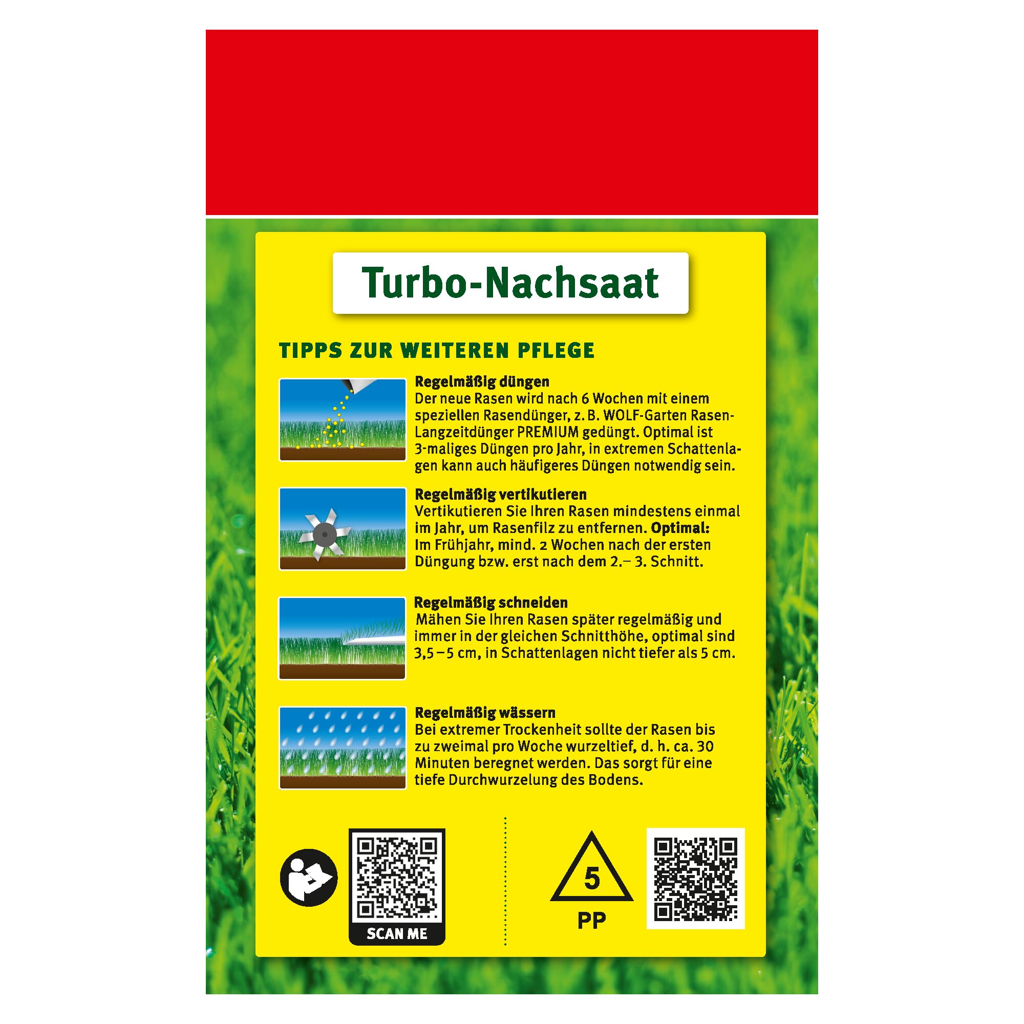 Wolf-Garten Turbo-Nachsaat LR 120 für 120 m²