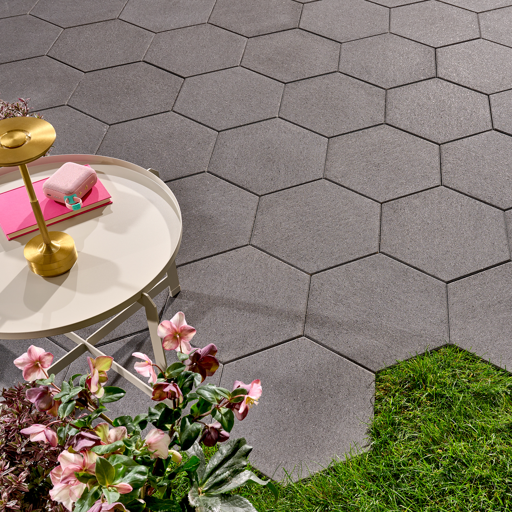 Kann Platte Wabeno 40 x 34,6 x 5 cm, graphit