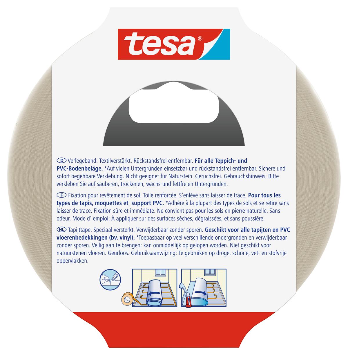 tesa_Floorlaying_Removable_557350001411_LI406_back_pa tesa Verlegeband, rückstandsfrei entfernbar, 10 m