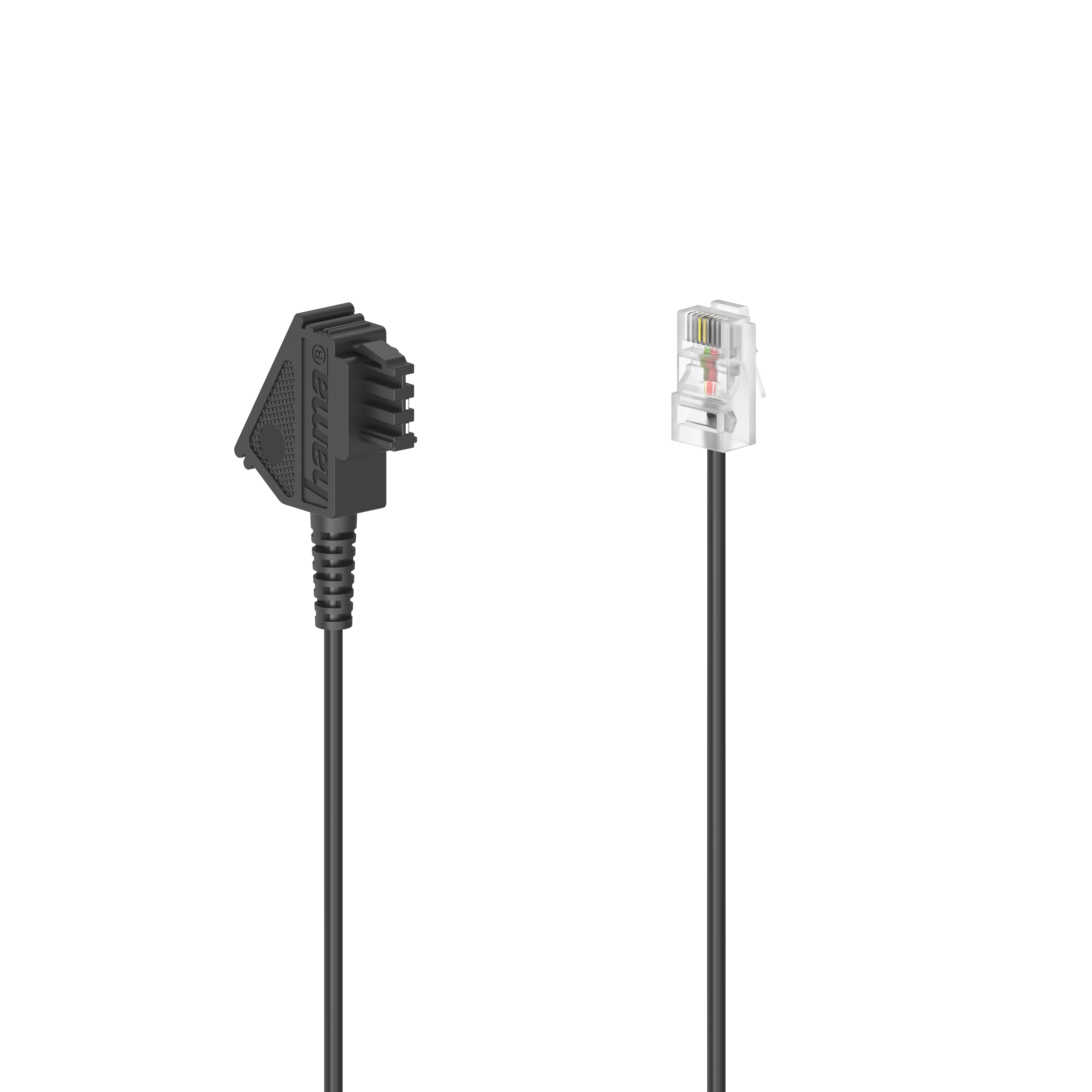 813191 Hama DSL-Box-Kabel, TAE-F-Stecker - Modular-Stecker, 8p2c, 10M