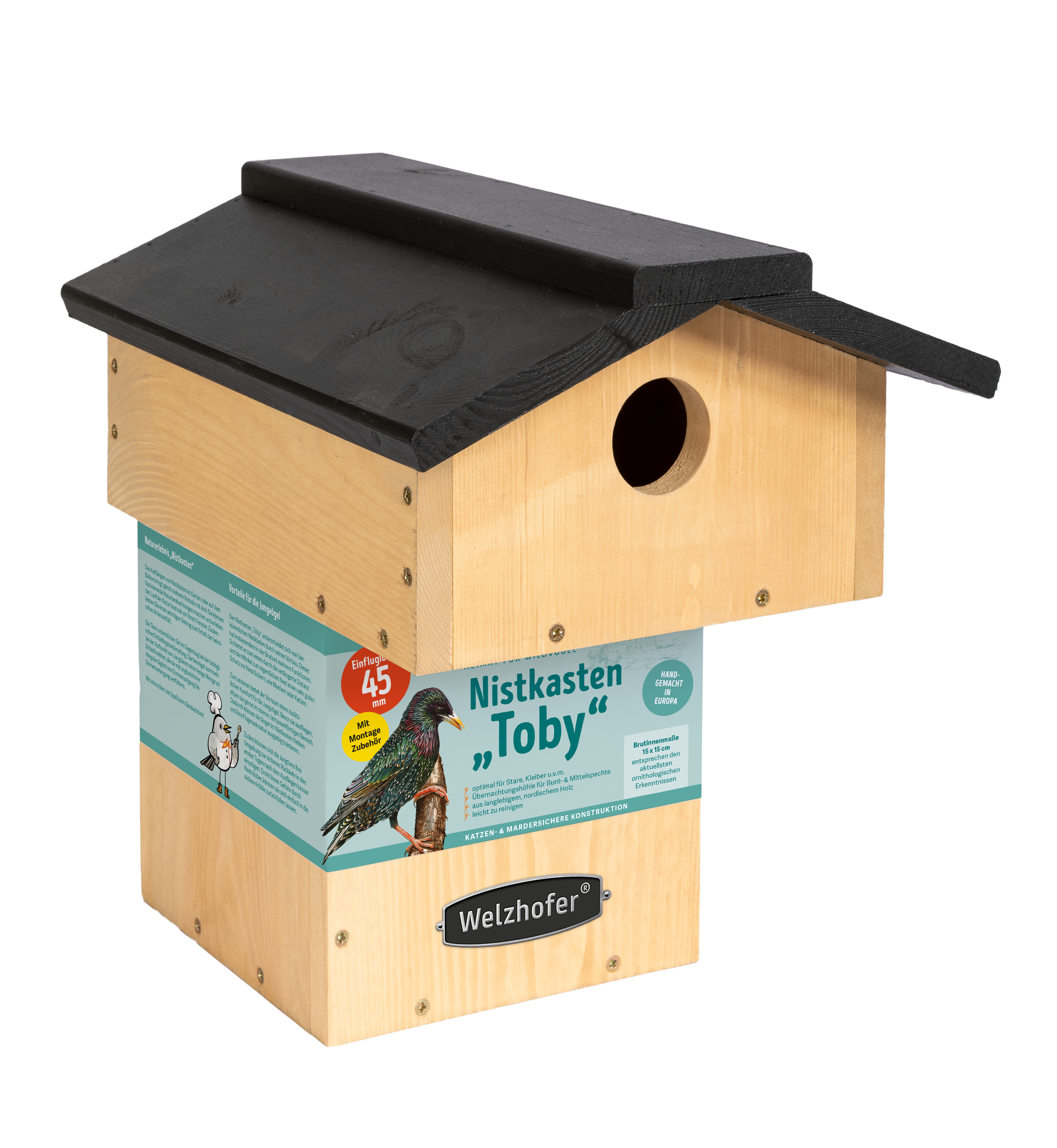 Welzhofer Nistkasten ¨Toby¨, 45 mm