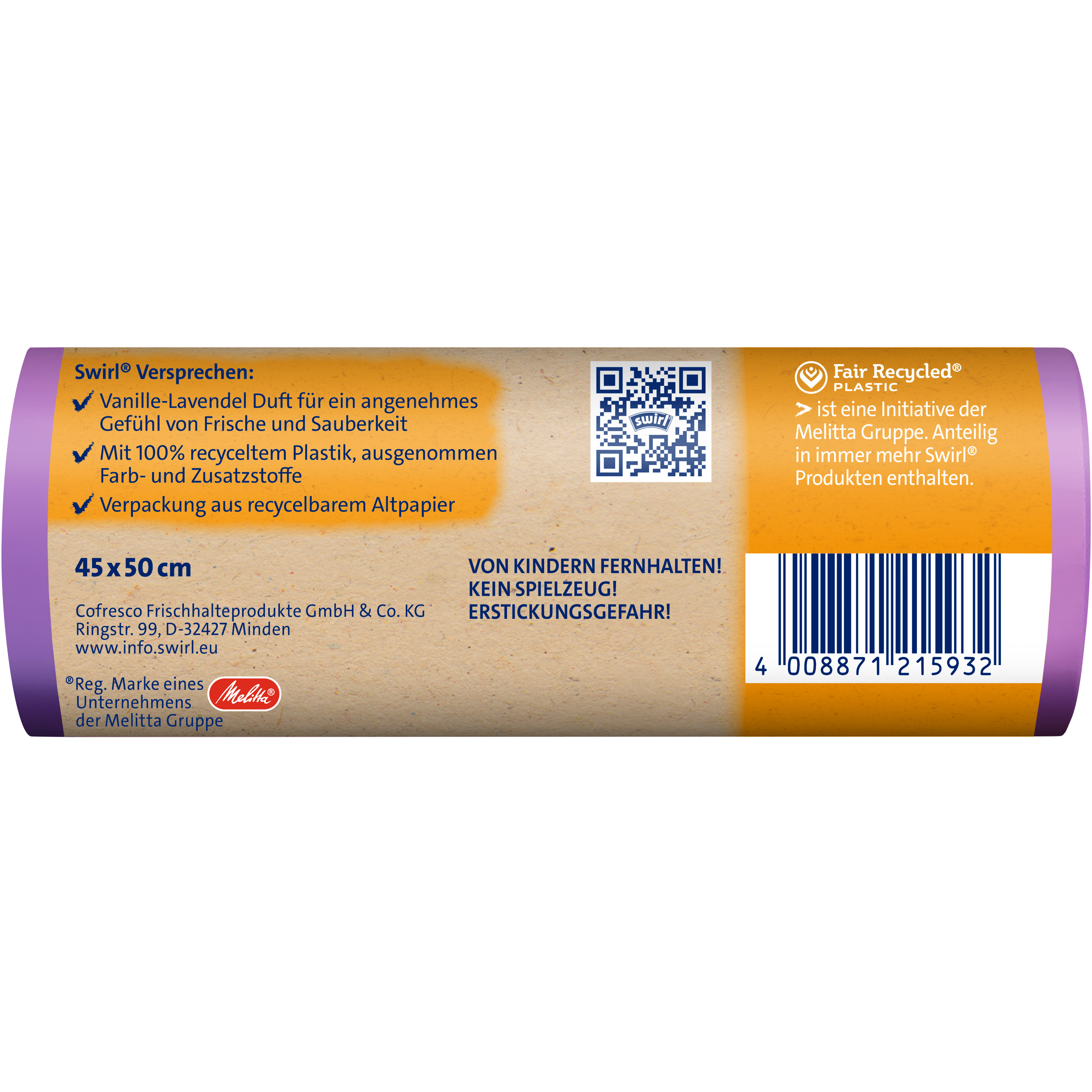 Swirl® Duft-Müllbeutel Vanille-Lavendel, 20 l Swirl® Duft-Müllbeutel Vanille-Lavendel, 20 l