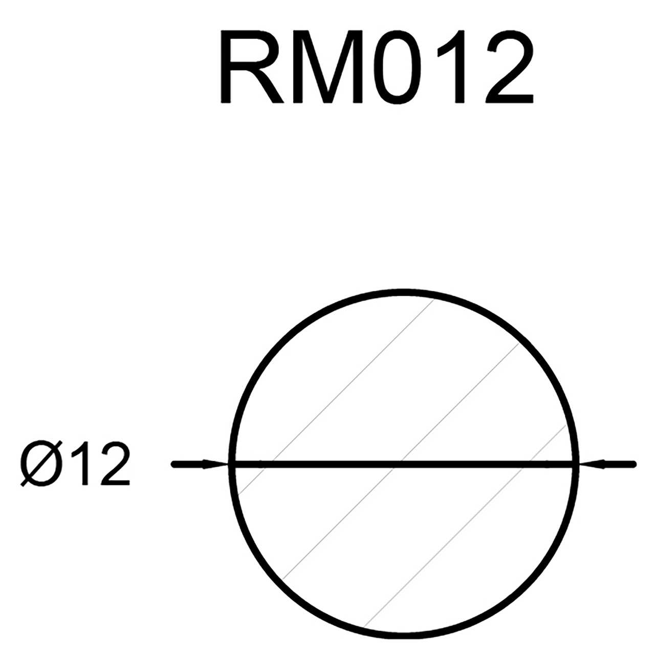 544058-Querschnitt Neuhofer Rundstab, 1,2 cm