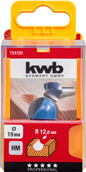 Kwb Hartmetall-Hohlkehlfräser, 19 mm