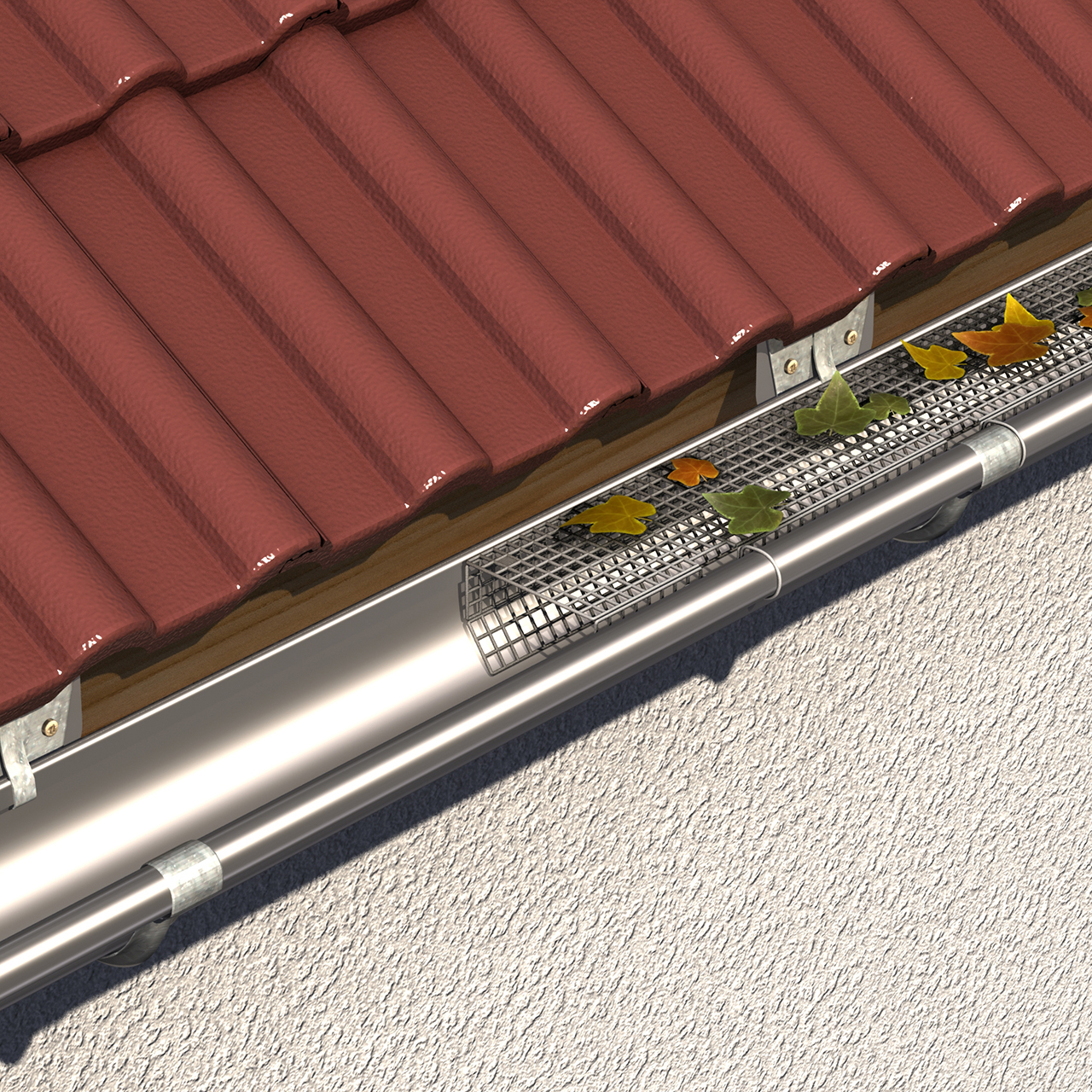 597855-1 Sarei Laubfix, PVC grau