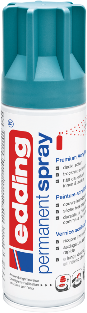 Edding 5200 Permanentspray Premium Acryllack petrol matt Edding 5200 Permanentspray Premium Acryllack petrol matt