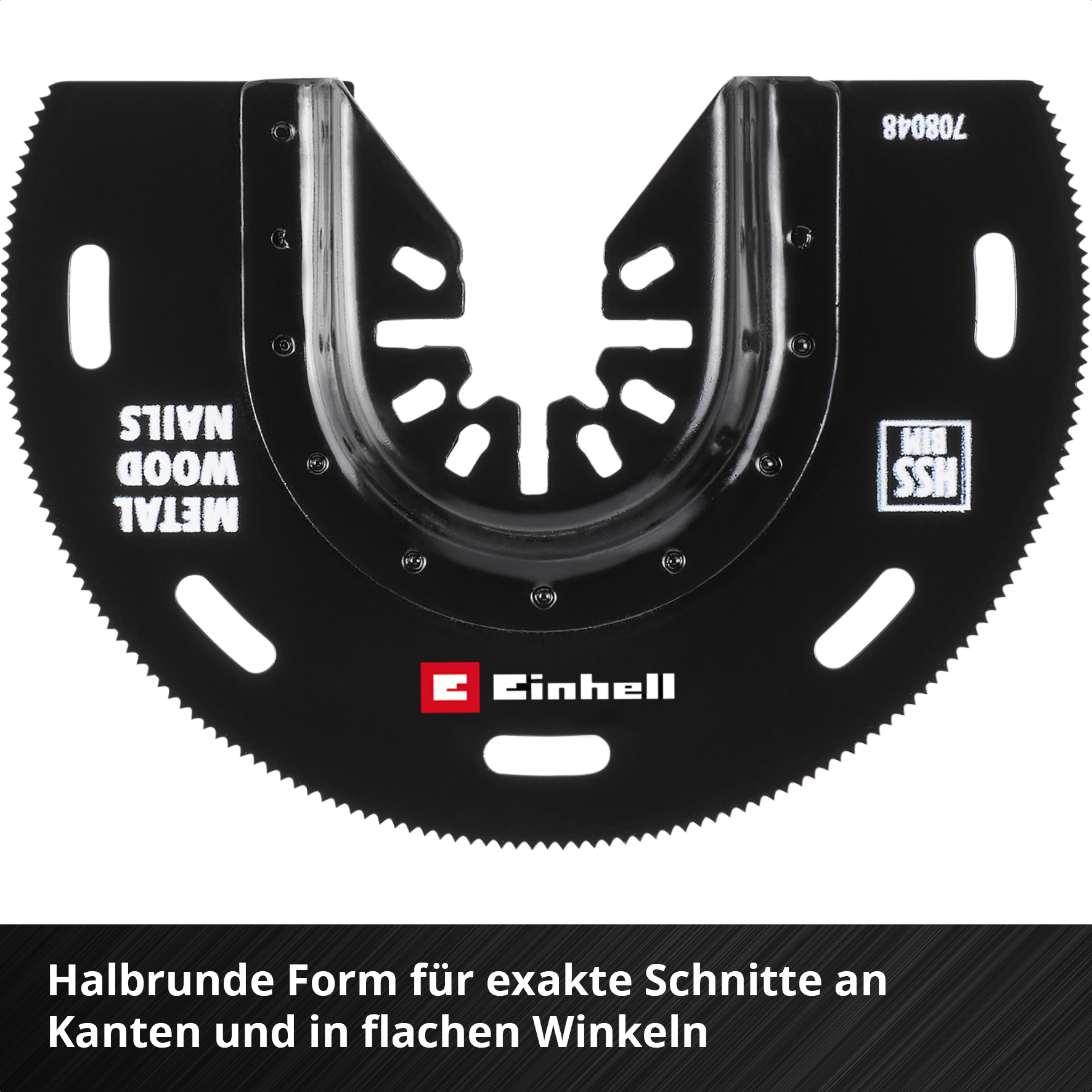 Einhell HSS-BiM-Tauchsägeblatt mit Universalaufnahme, halbrund, Ø 88 x 0,6 mm