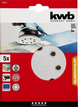 Kwb Klett-Schleifscheiben, 125 mm, K120