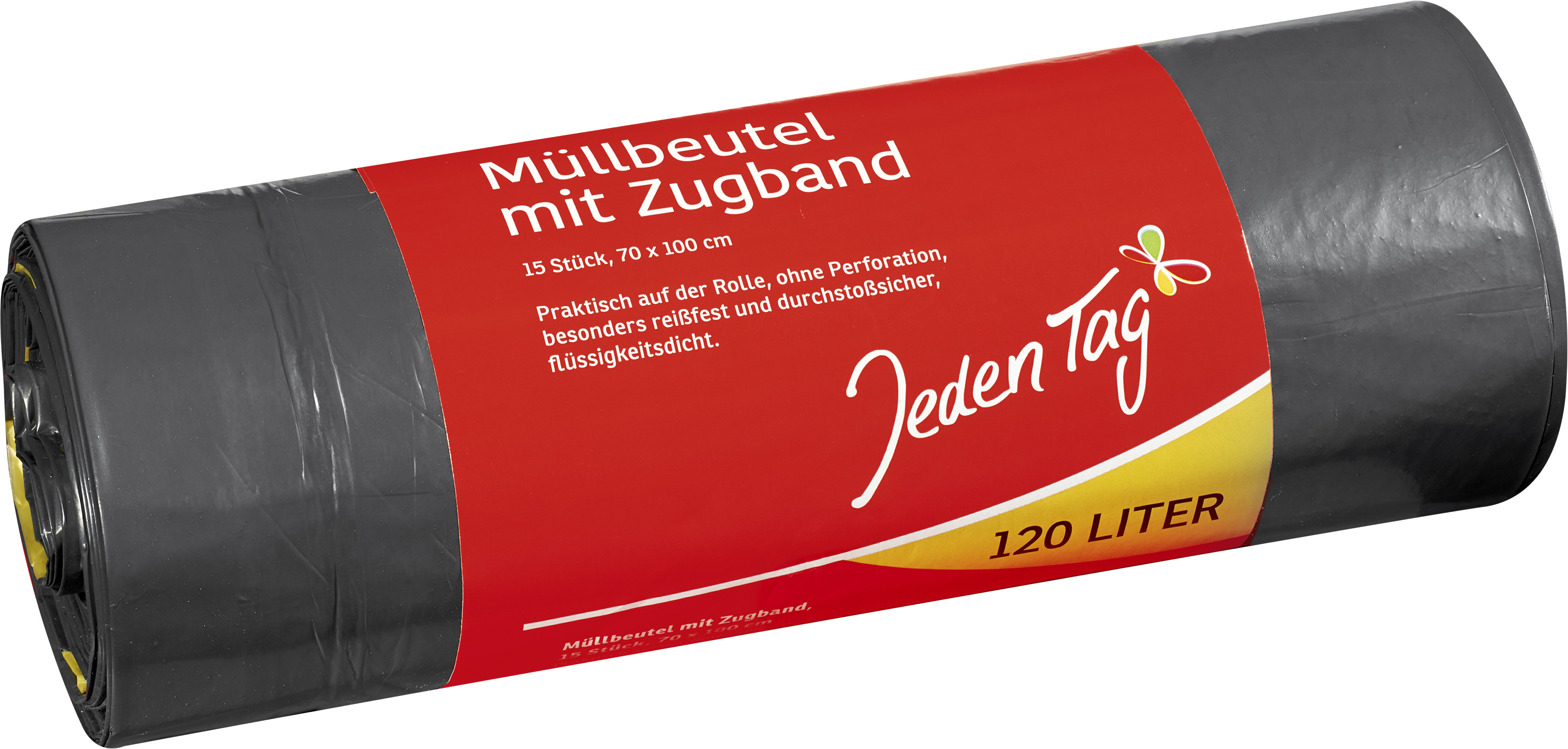 JEDEN TAG  ZUGBAND-SÄCKE 120L 15ST. BLAU.ENGEL