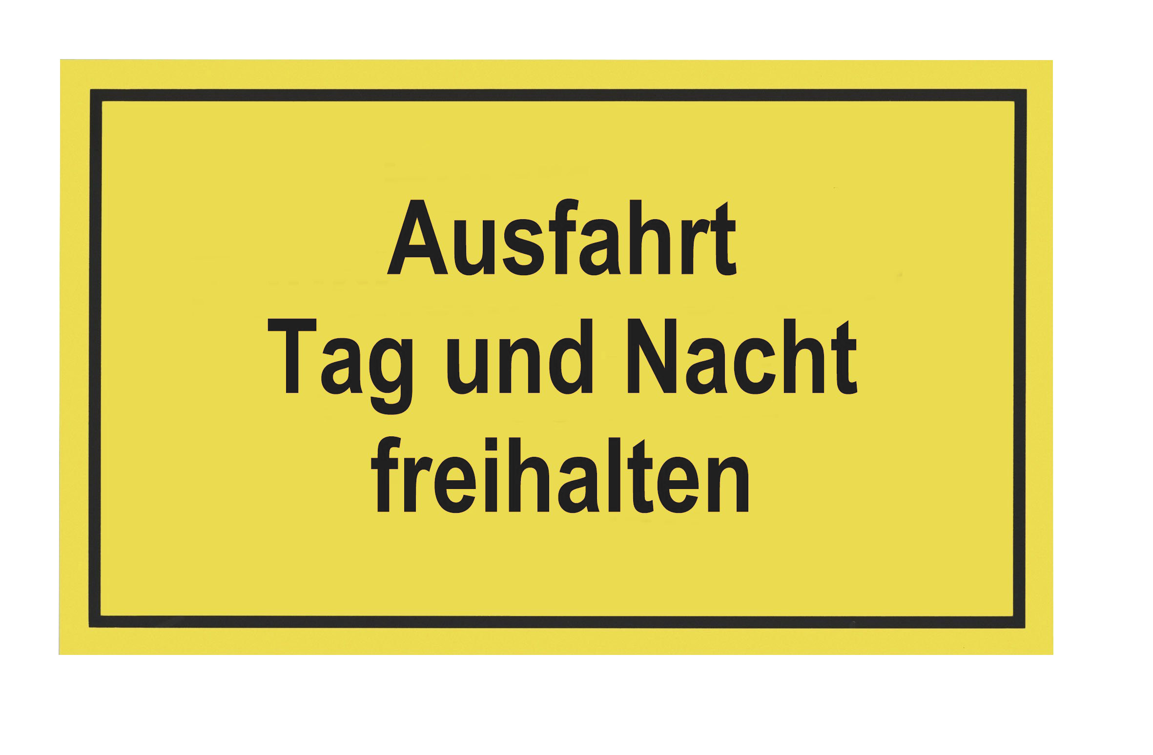 Metafranc Hinweisschild, "Ausfahrt Tag und Nacht freihalten" Metafranc Hinweisschild, "Ausfahrt Tag und Nacht freihalten"