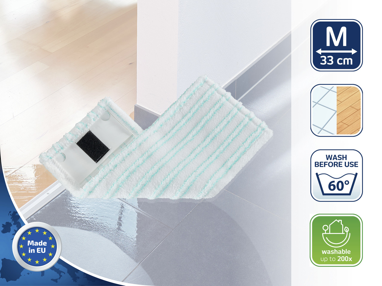 Leifheit Wischbezug Clean Twist M, Ergo micro duo Leifheit Wischbezug Clean Twist M, Ergo micro duo